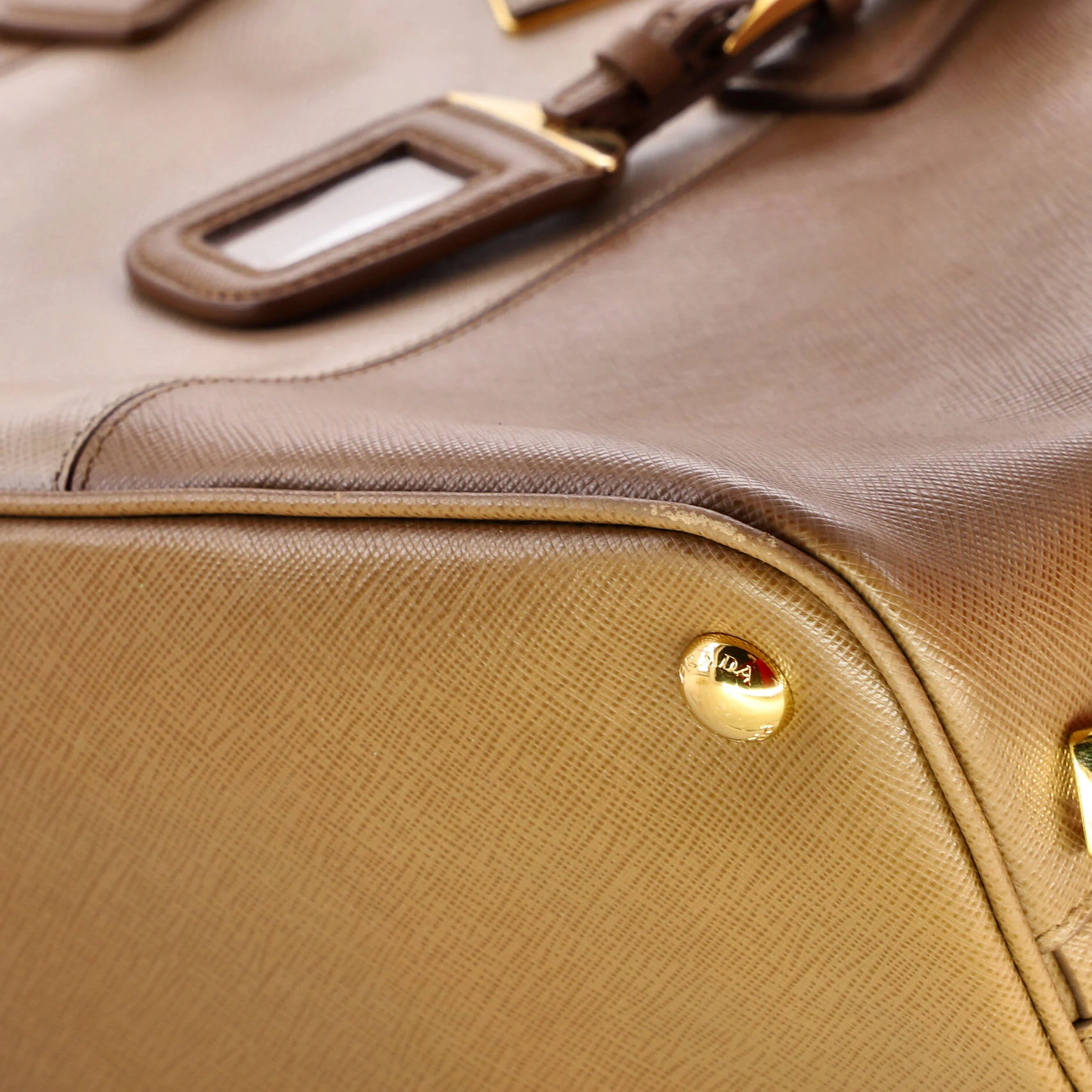 Bicolor Promenade Bag Saffiano Leather Medium - Image 6