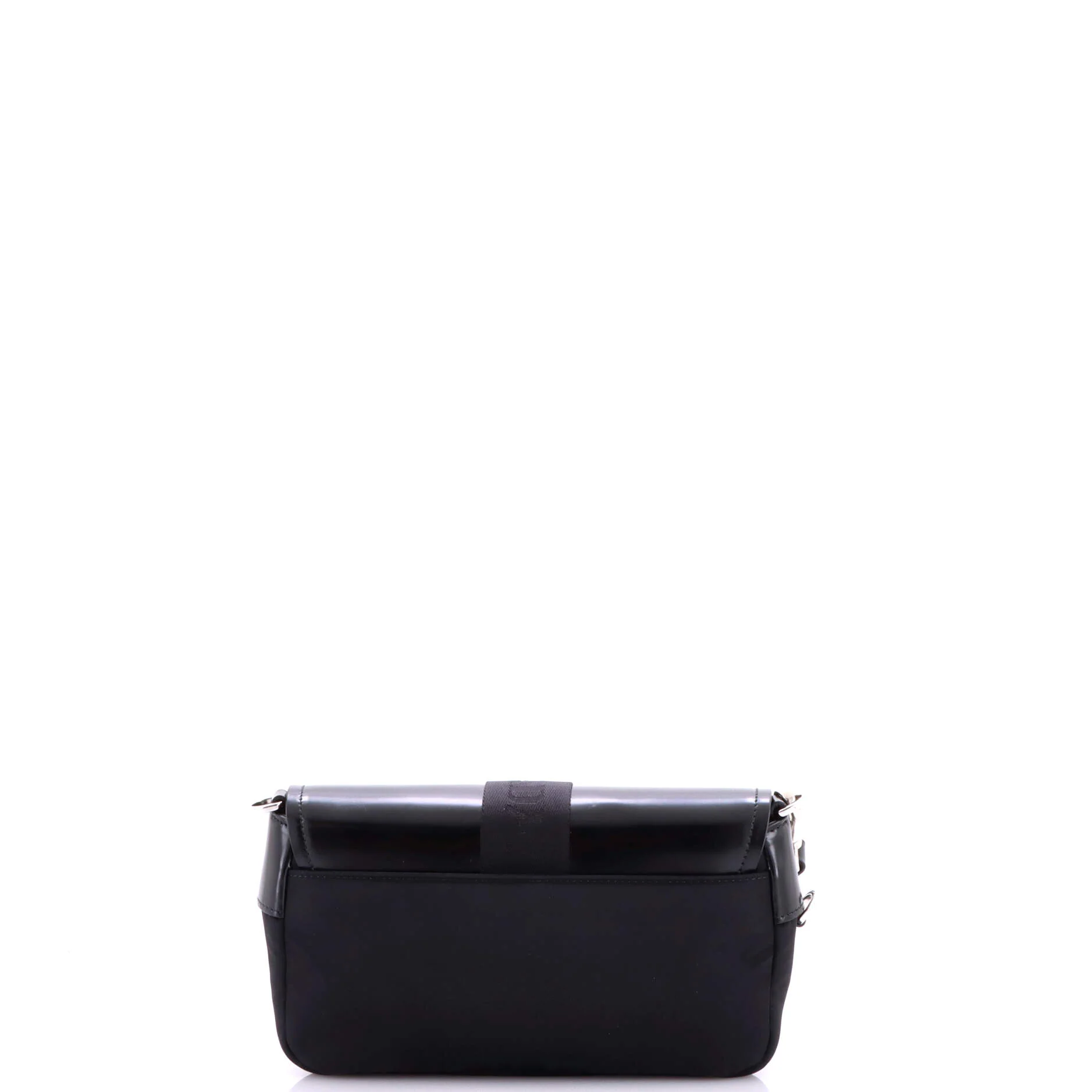 Buckle Pocket Crossbody Bag Spazzolato Leather and Tessuto - Image 3