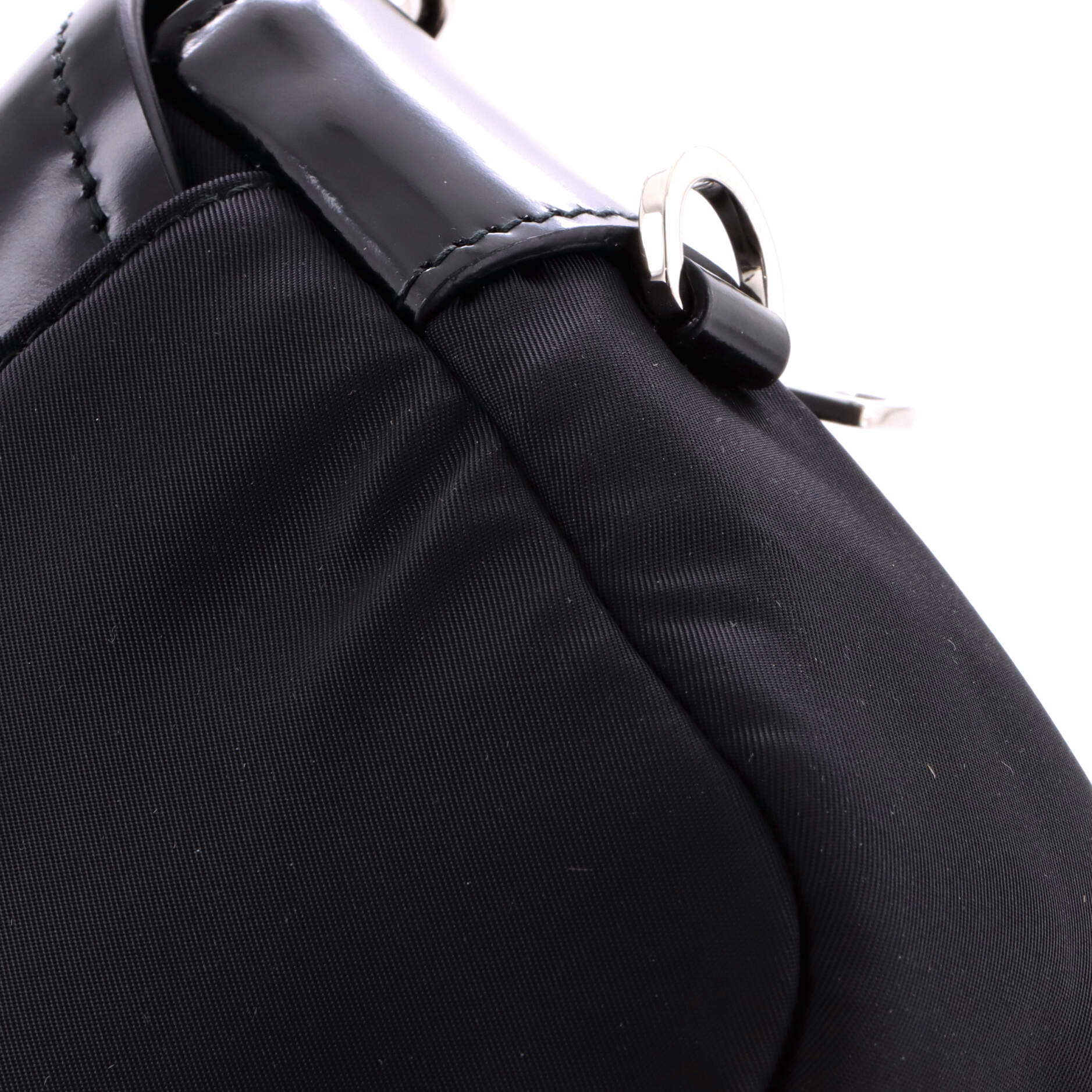 Buckle Pocket Crossbody Bag Spazzolato Leather and Tessuto - Image 7