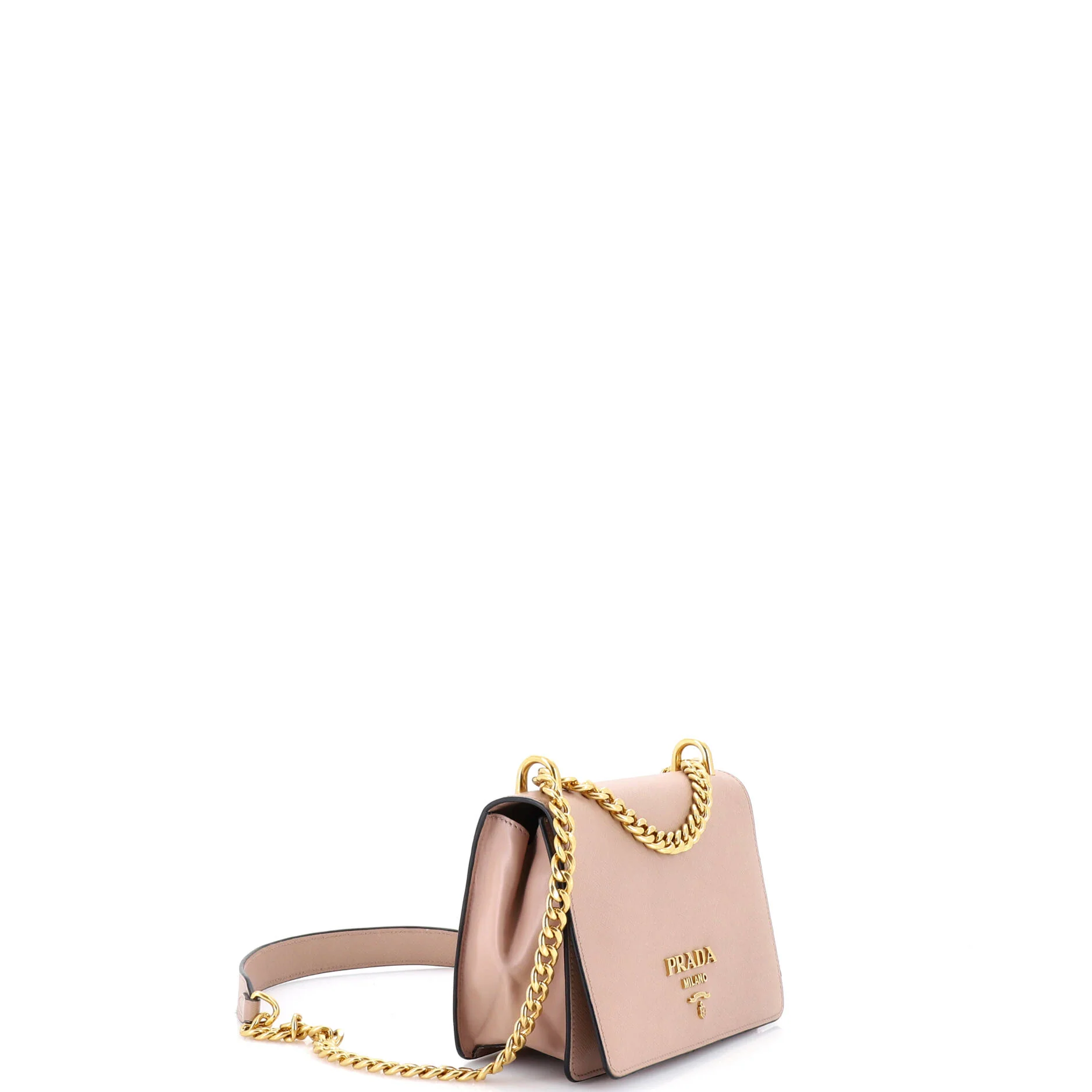 Chain Flap Bag Saffiano Leather Small - Image 2