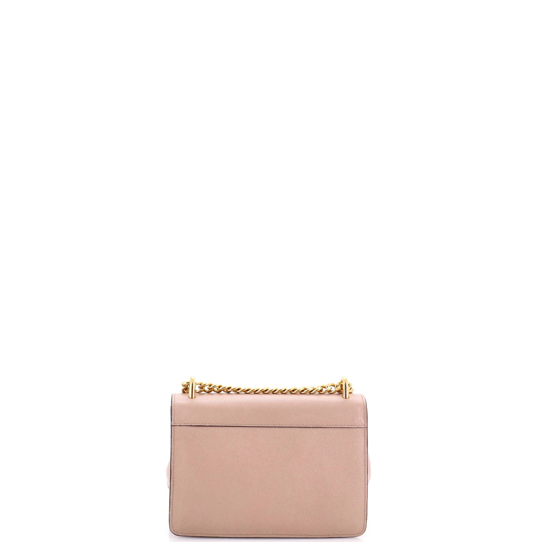 Chain Flap Bag Saffiano Leather Small - Image 3