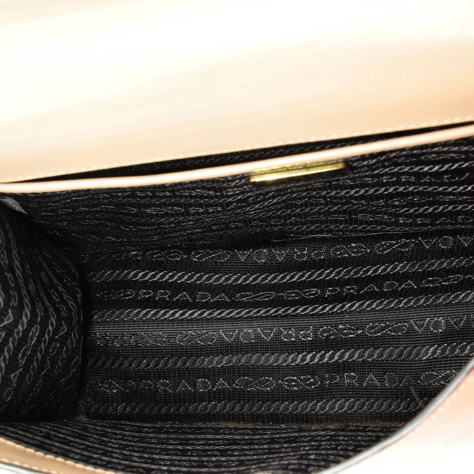 Chain Flap Bag Saffiano Leather Small - Image 5