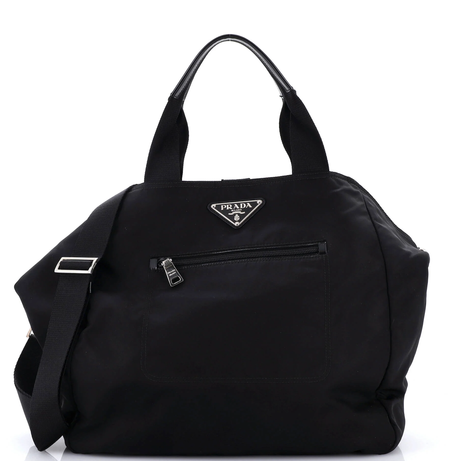 Convertible Front Pocket Tote Tessuto Medium