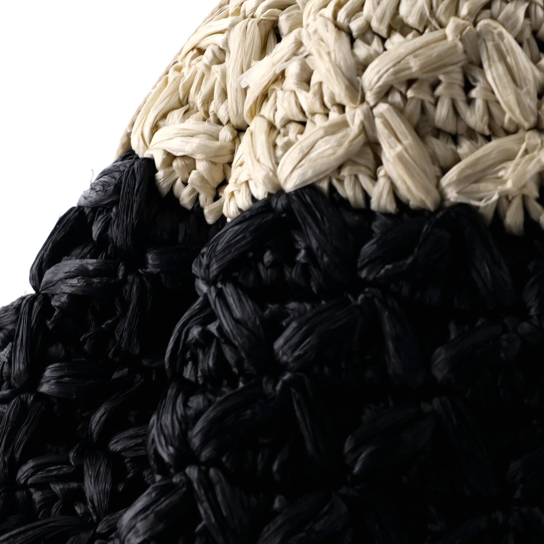 Convertible Open Tote Woven Raffia Small - Image 6