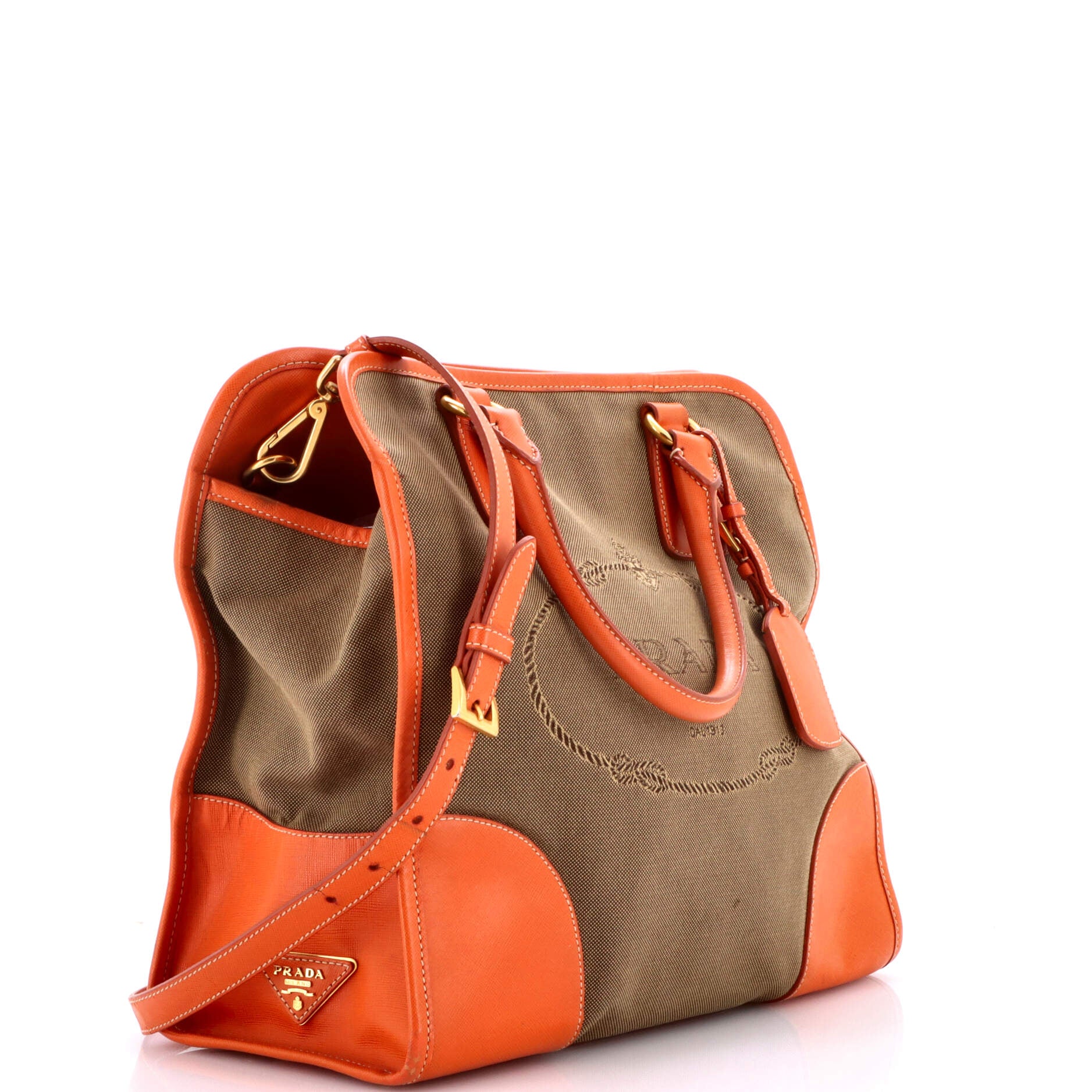 Convertible Tote Canvas and Saffiano Leather Large - Image 2