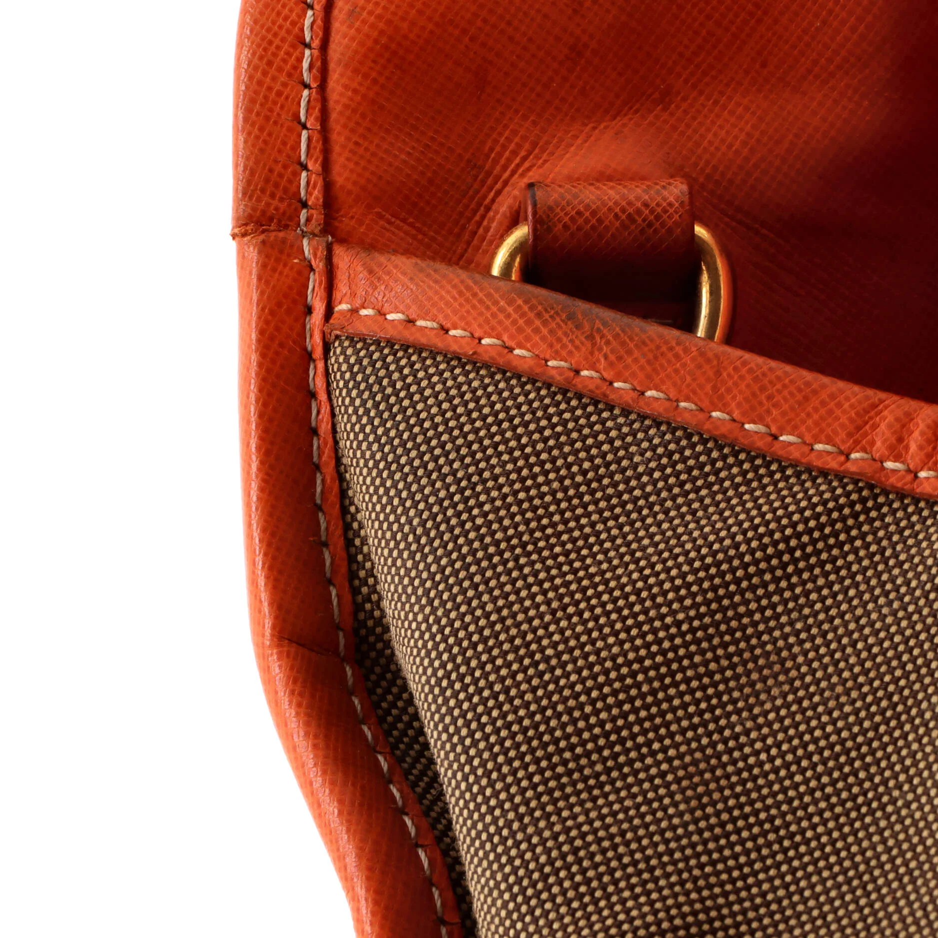 Convertible Tote Canvas and Saffiano Leather Large - Image 7