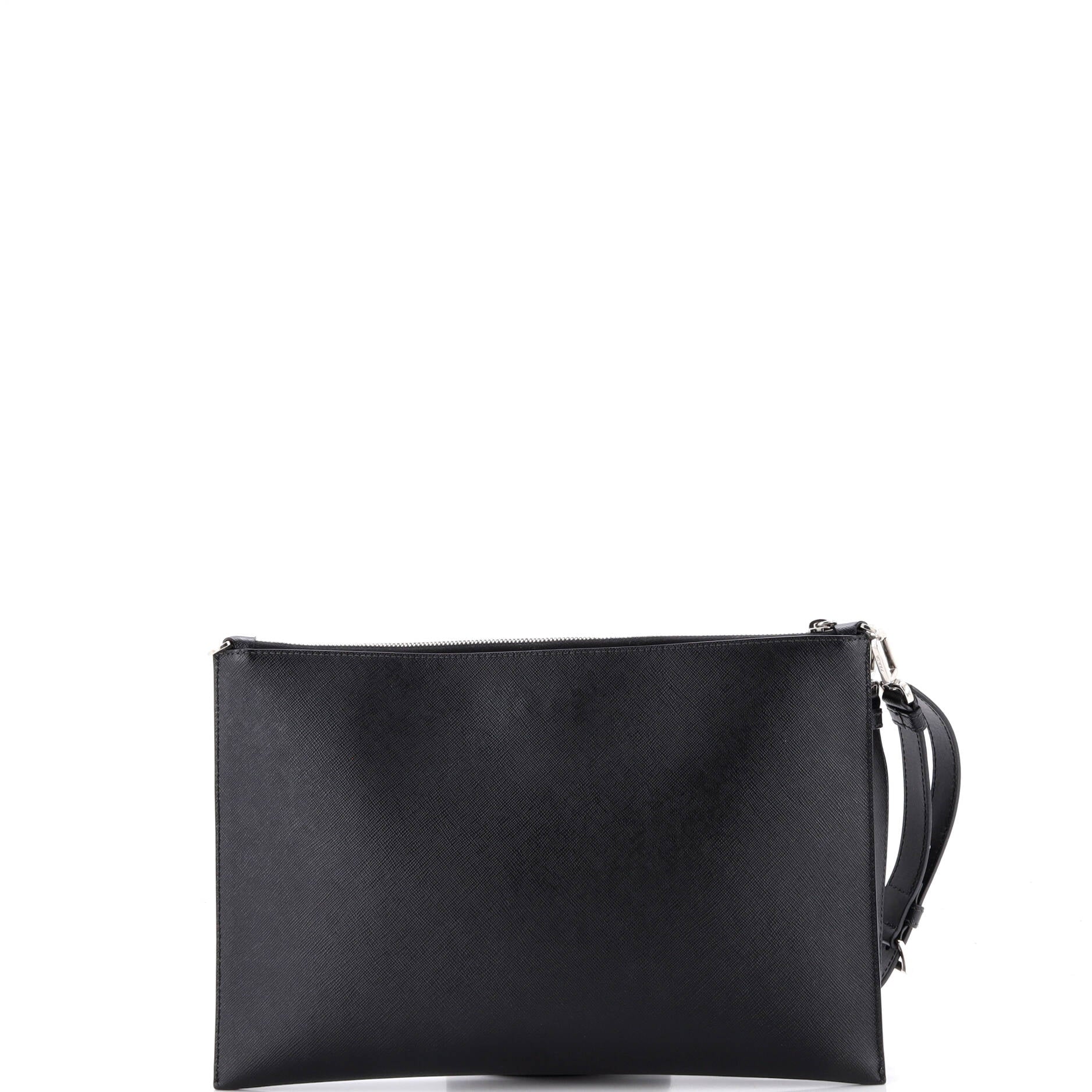 Convertible Zip Clutch Crossbody Bag Printed Saffiano Leather - Image 3