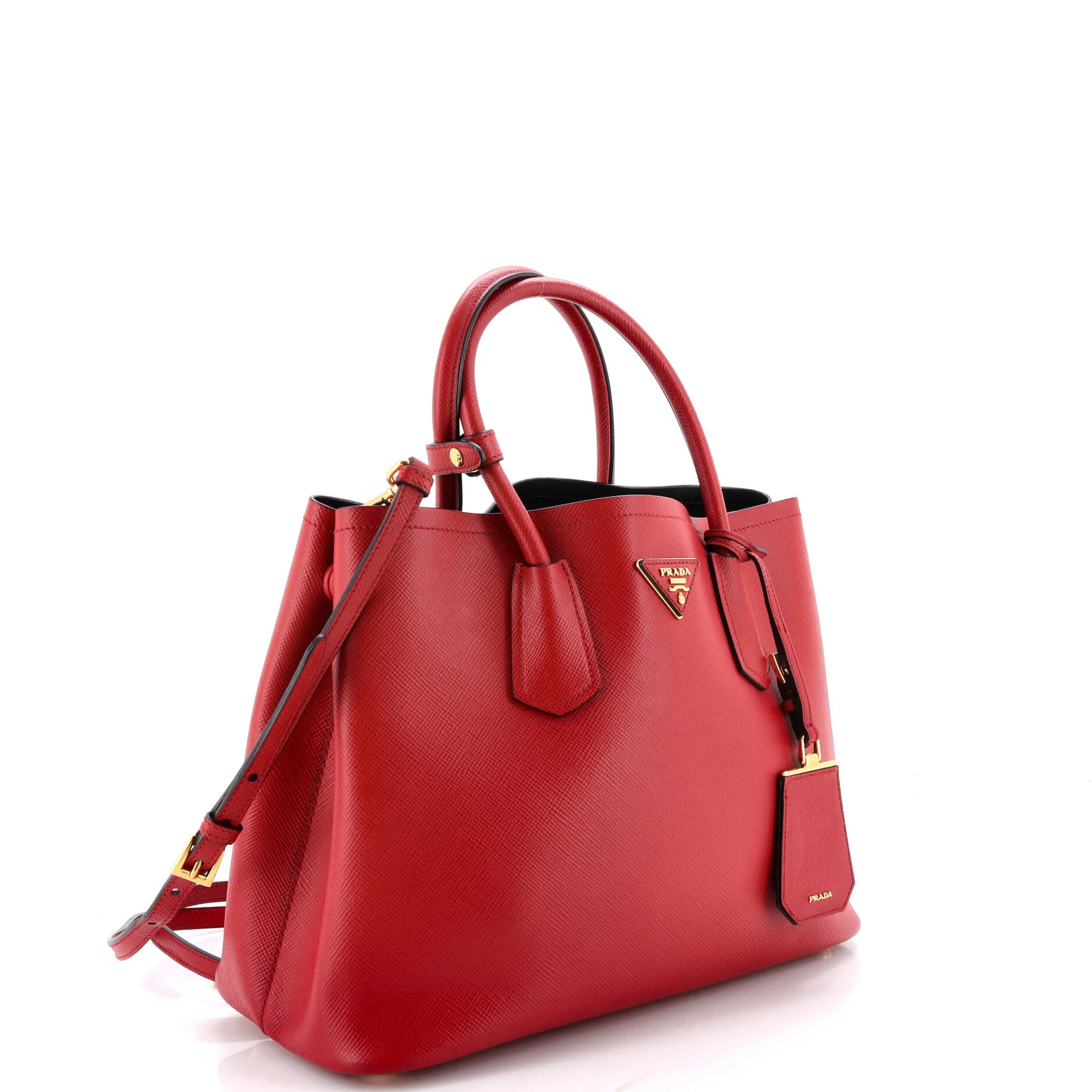 Cuir Double Tote Saffiano Leather Medium - Image 2