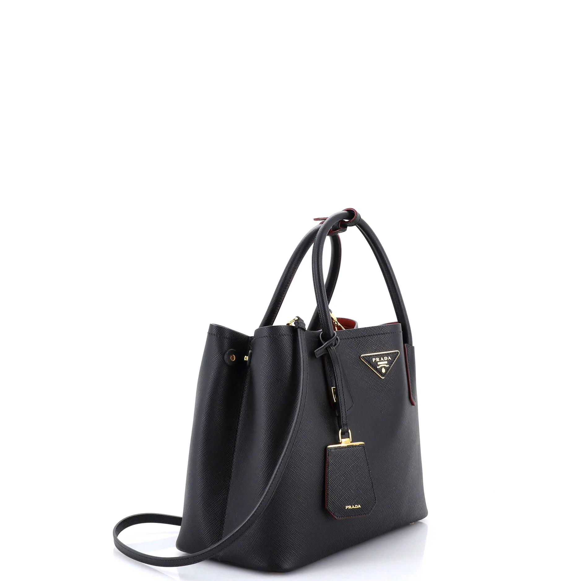 Cuir Double Tote Saffiano Leather Medium - Image 2