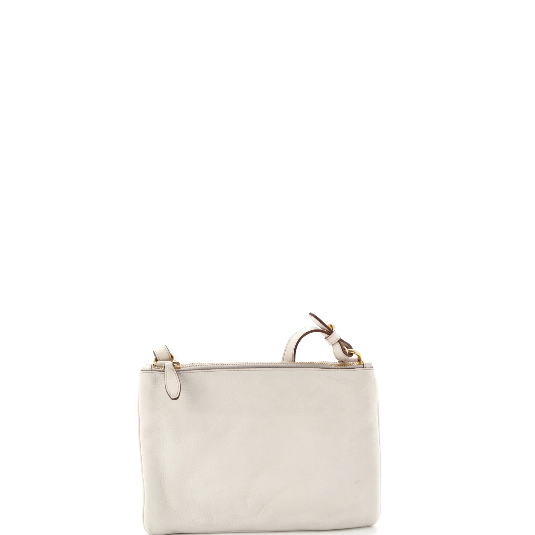 Double Zip Crossbody Bag Vitello Daino Small - Image 3