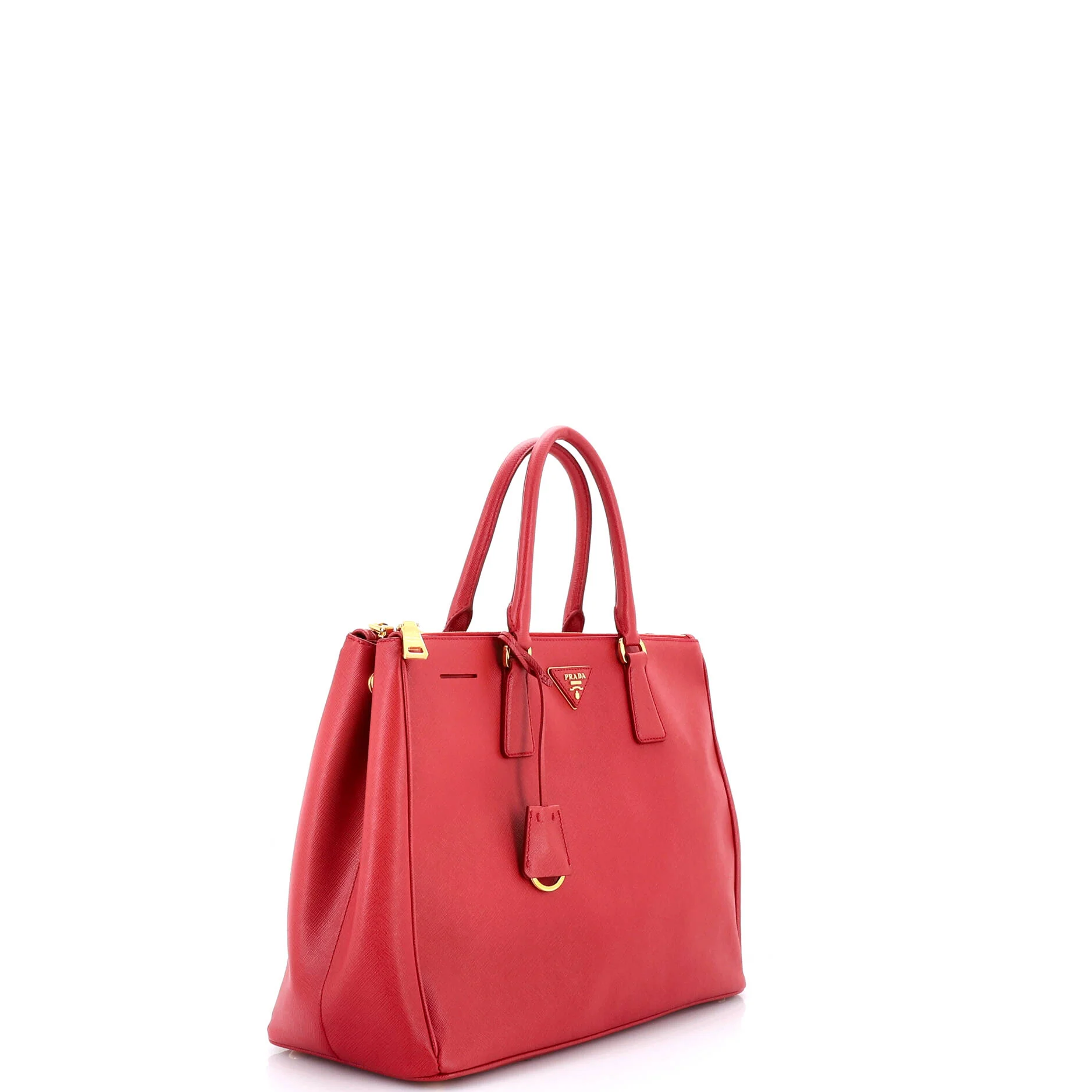 Double Zip Lux Tote Saffiano Leather Large - Image 2