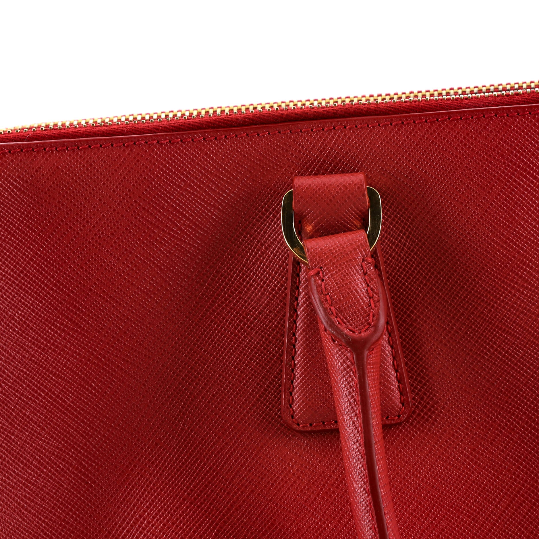 Double Zip Lux Tote Saffiano Leather Large - Image 7