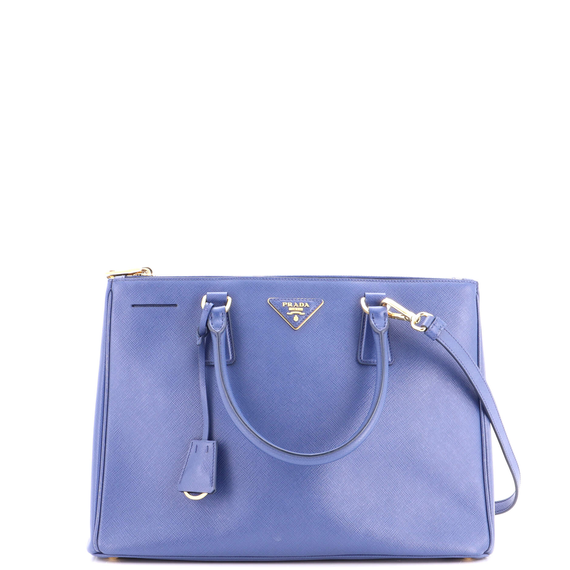 Double Zip Lux Tote Saffiano Leather Medium