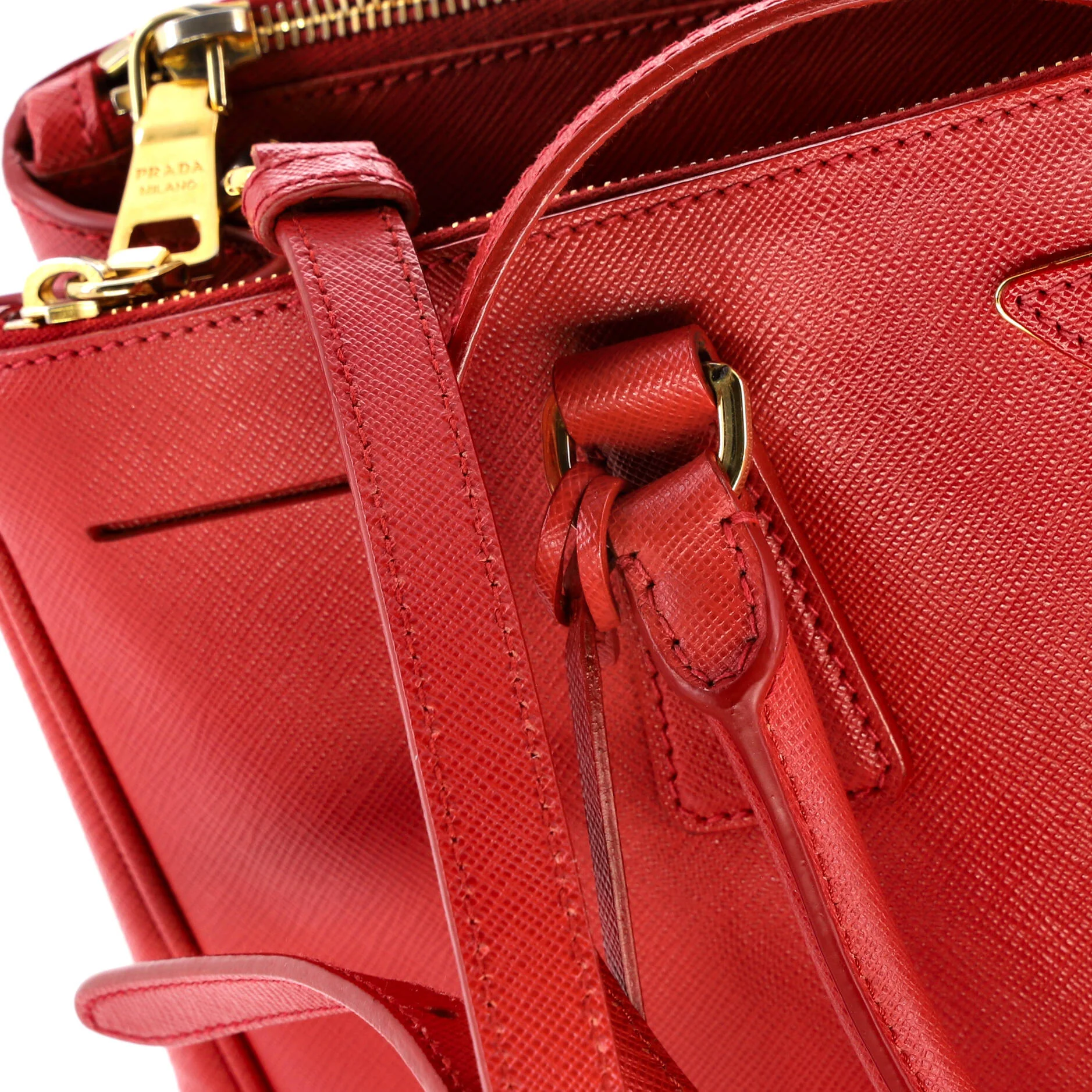Double Zip Lux Tote Saffiano Leather Medium - Image 6