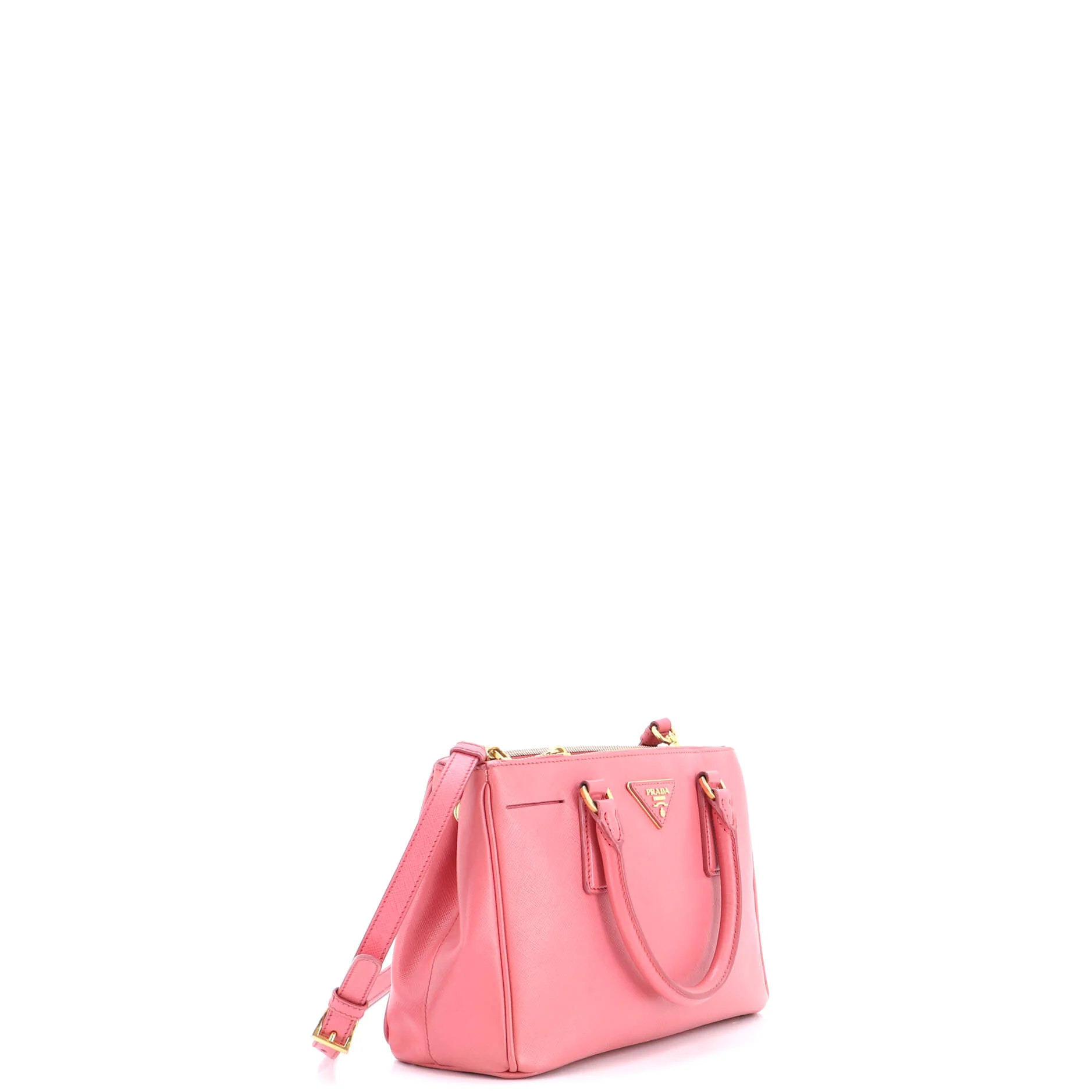 Double Zip Lux Tote Saffiano Leather Small - Image 2