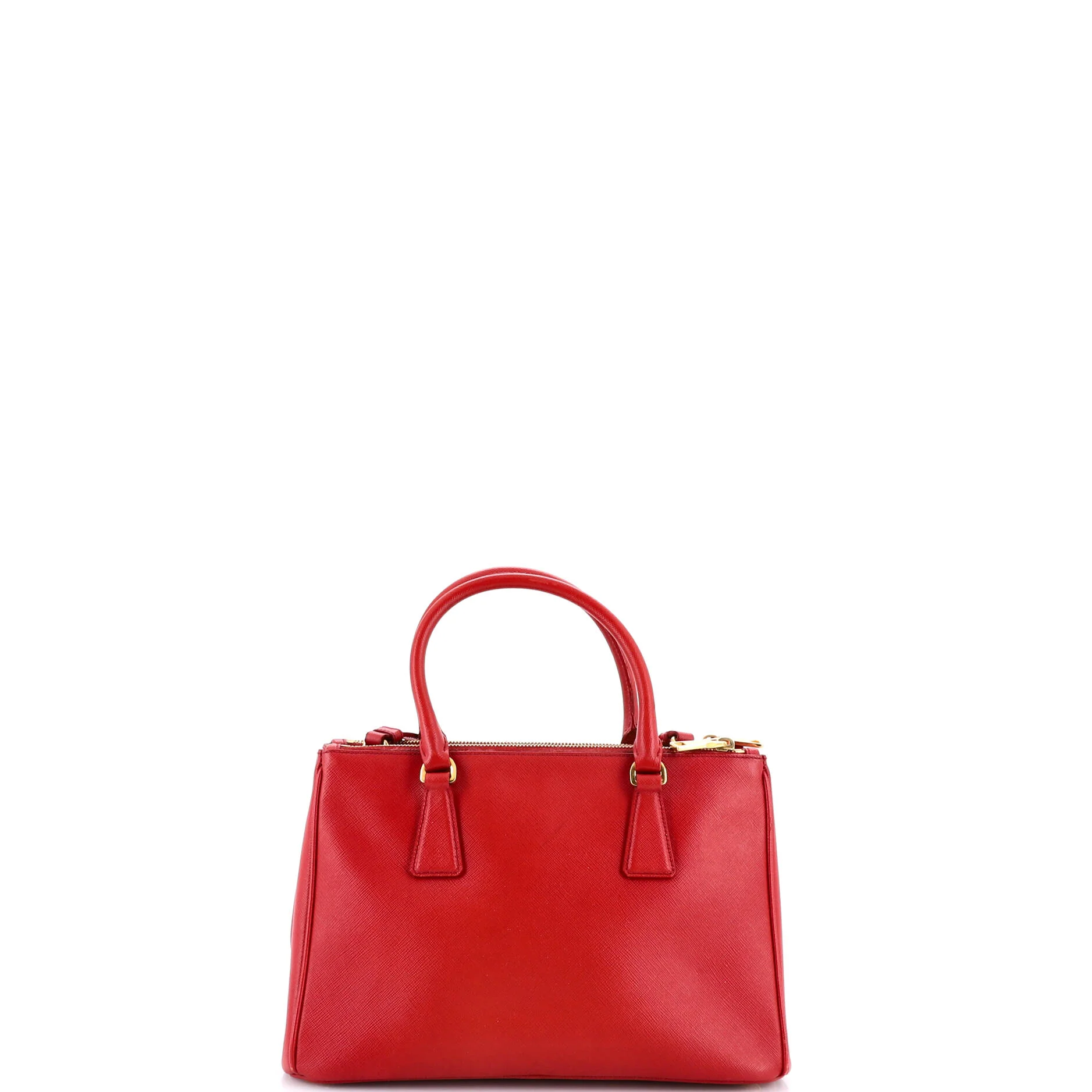 Double Zip Lux Tote Saffiano Leather Small - Image 3