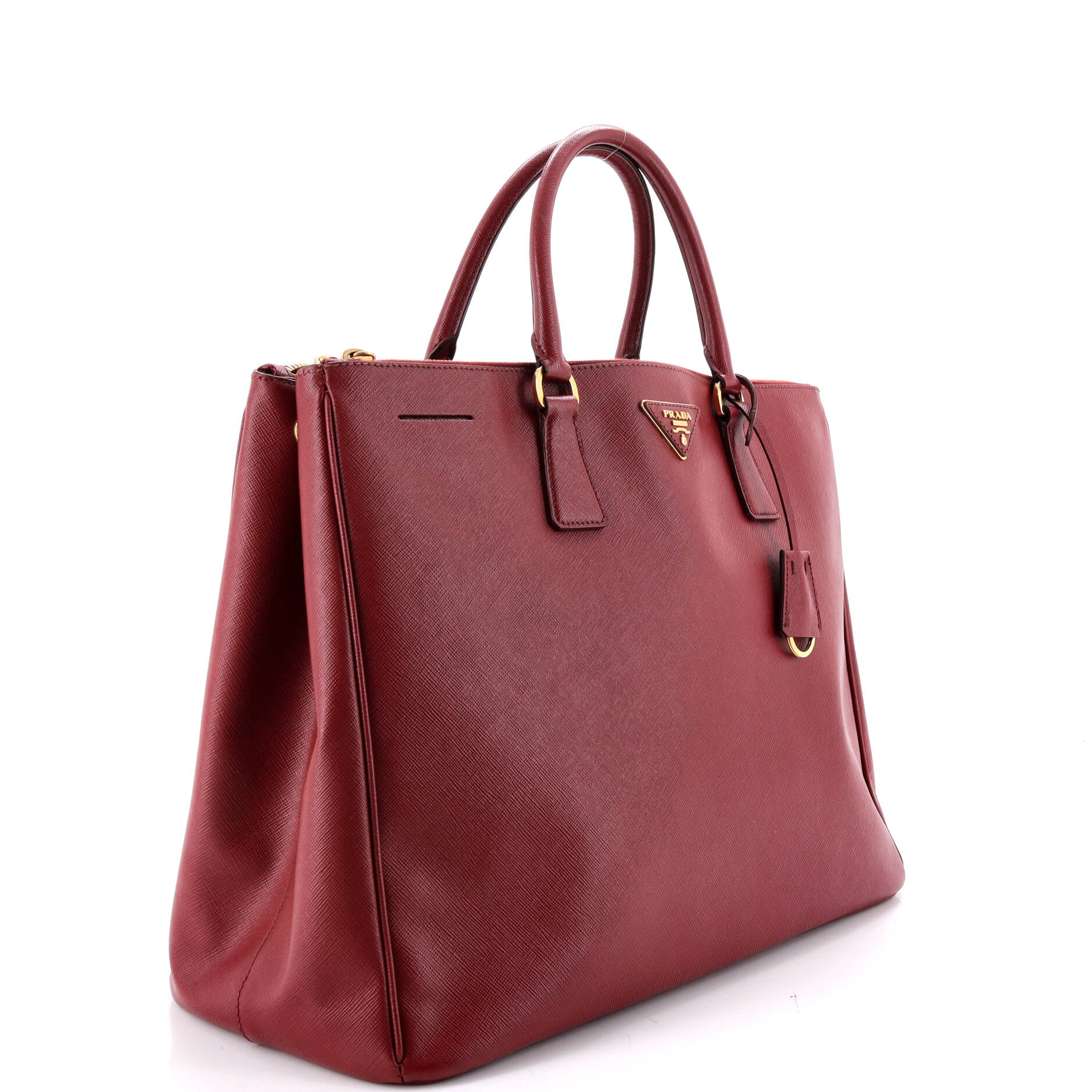 Double Zip Lux Tote Saffiano Leather XL - Image 2