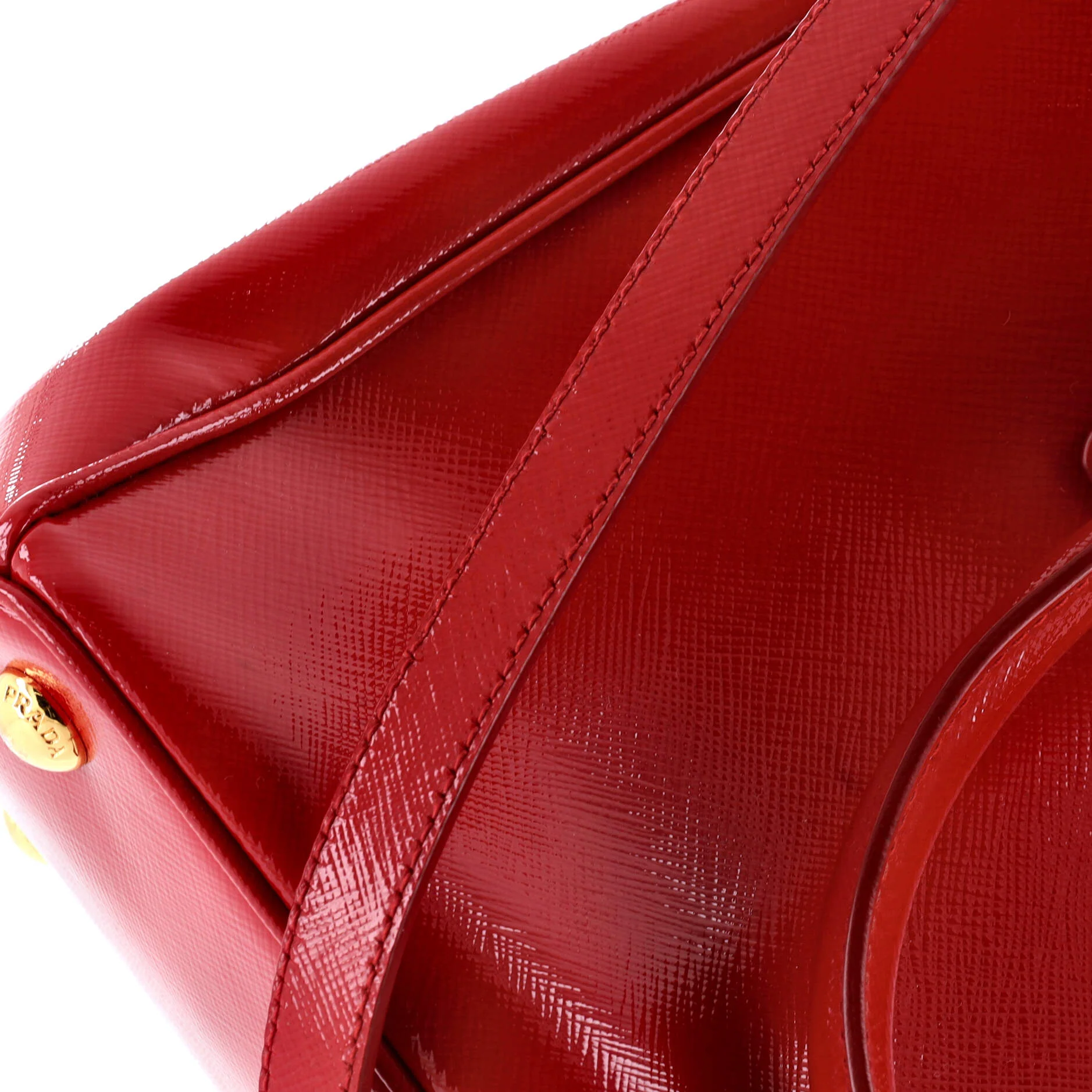 Double Zip Lux Tote Vernice Saffiano Leather Mini - Image 7