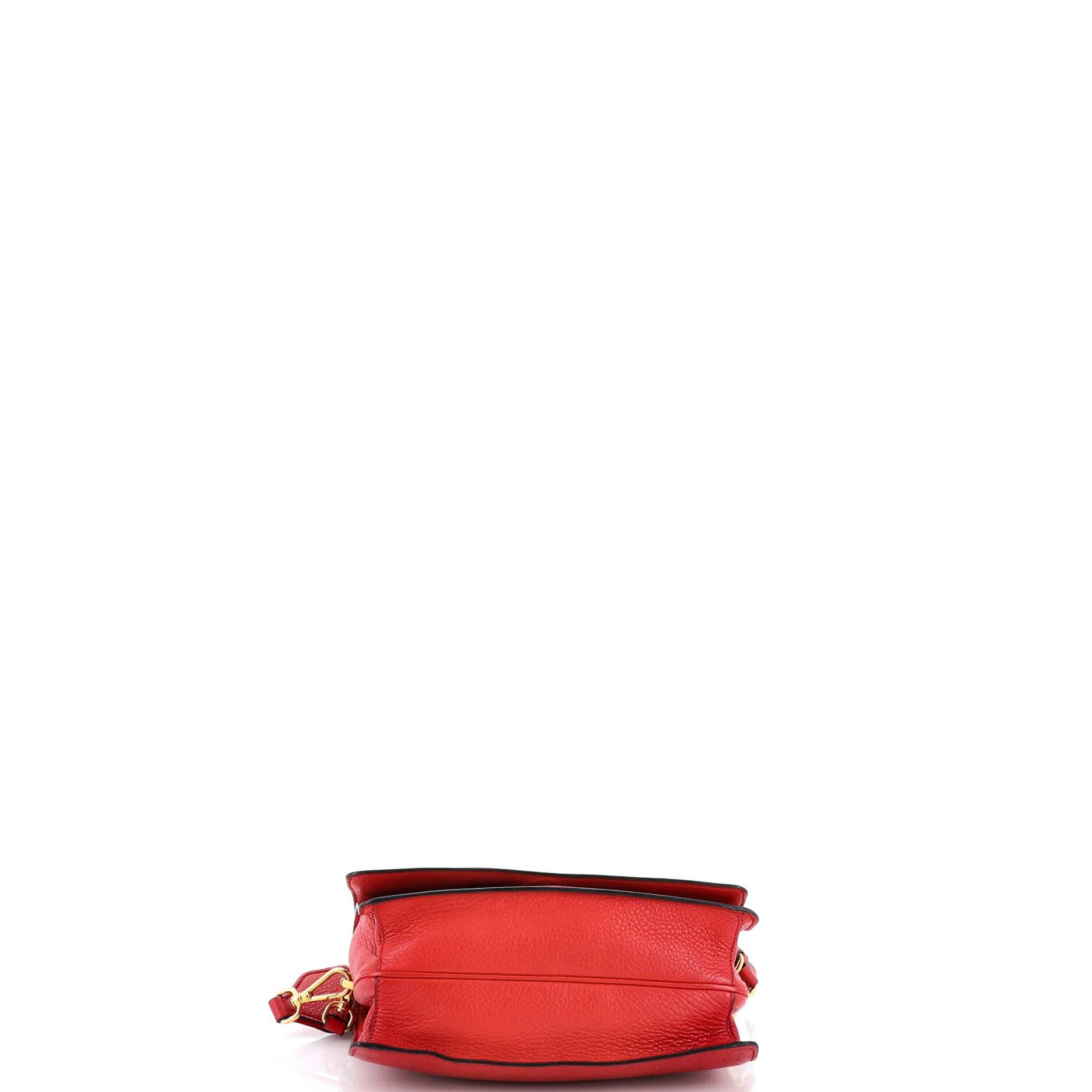 Dual Strap Flap Crossbody Bag Vitello Daino Small - Image 4