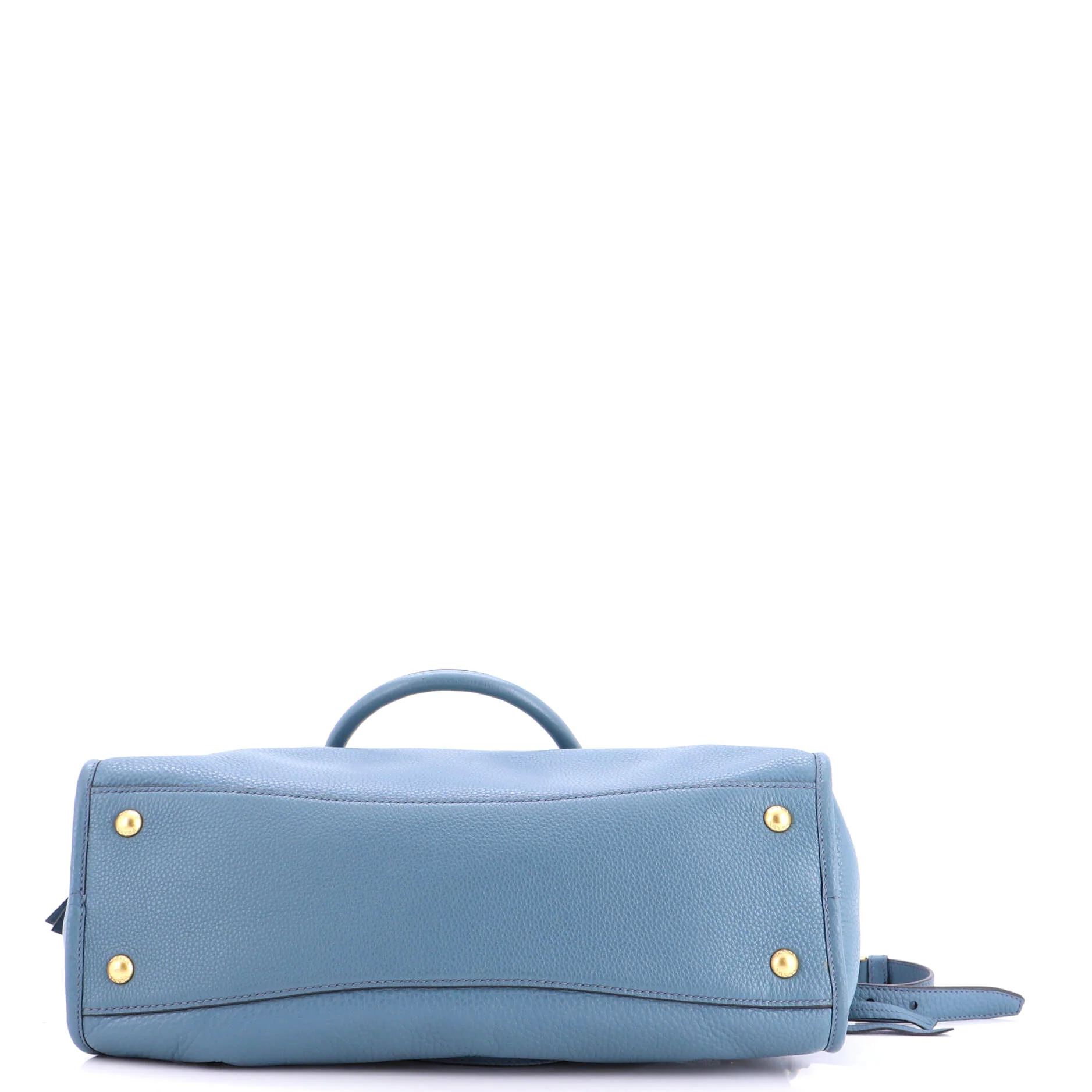 Front Zip Convertible Satchel Vitello Phenix Medium - Image 4