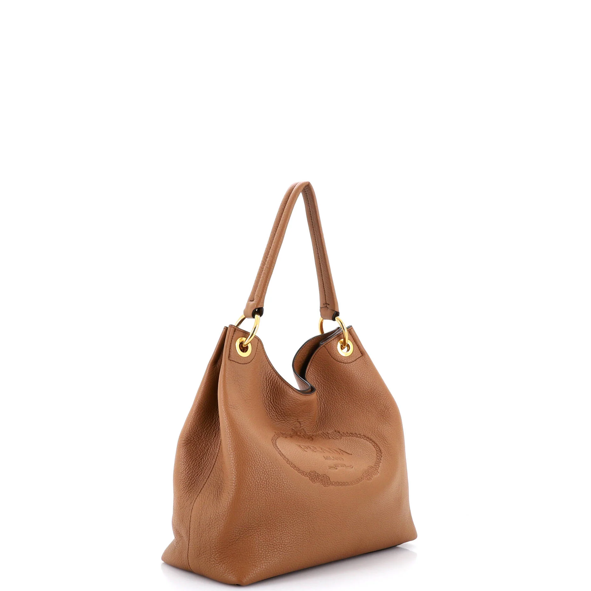 Logo Hobo Embossed Vitello Daino Medium - Image 2