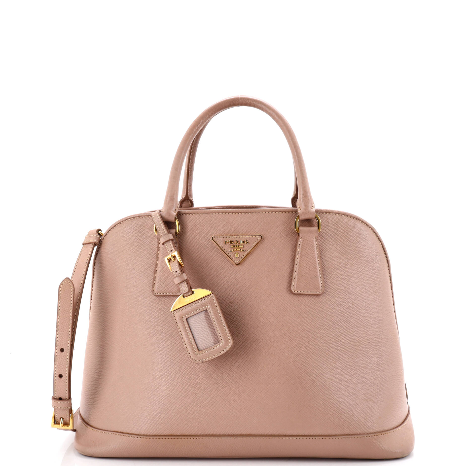 Open Promenade Bag Saffiano Leather Large