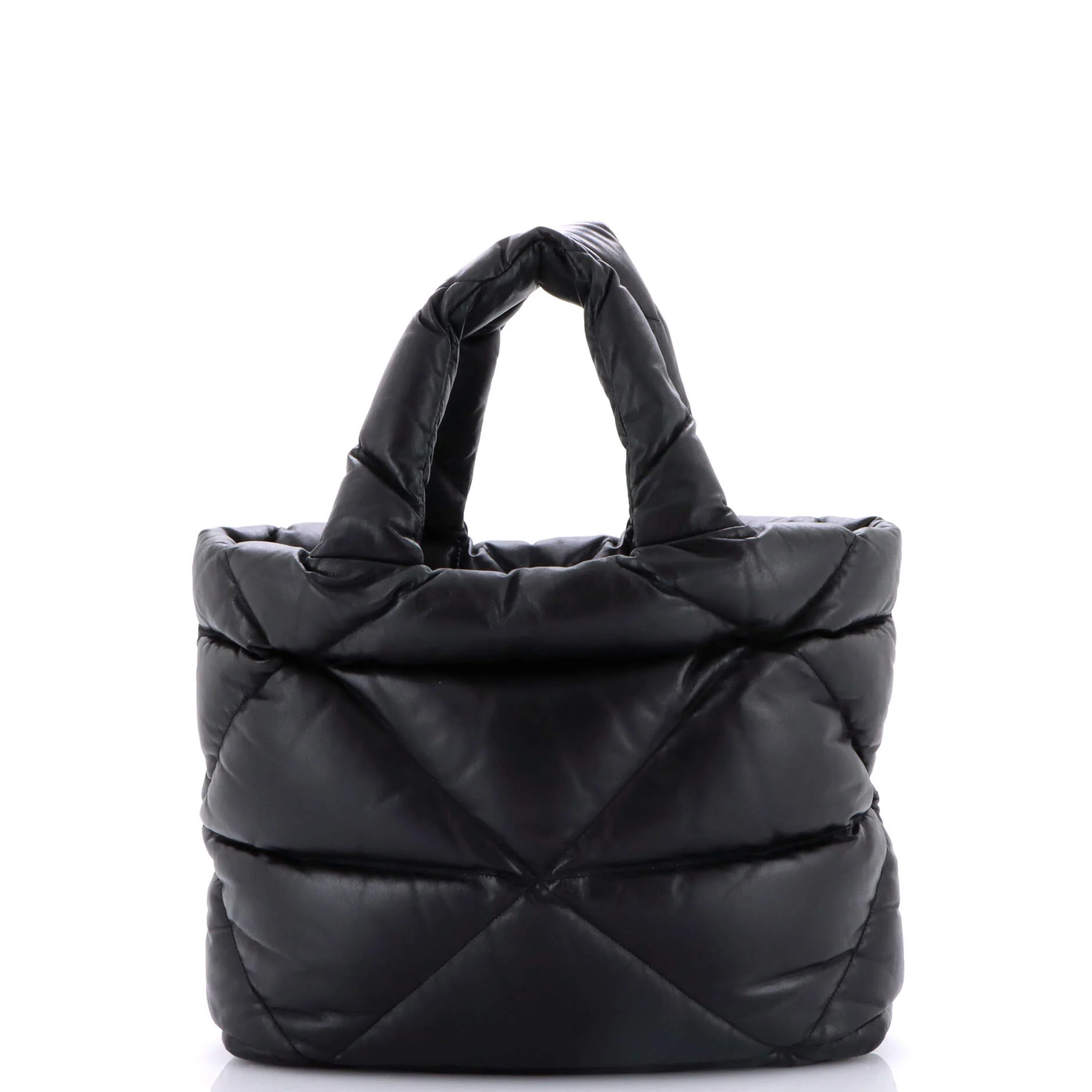 Padded Tote Bag Quilted Nappa Leather Large - Image 3