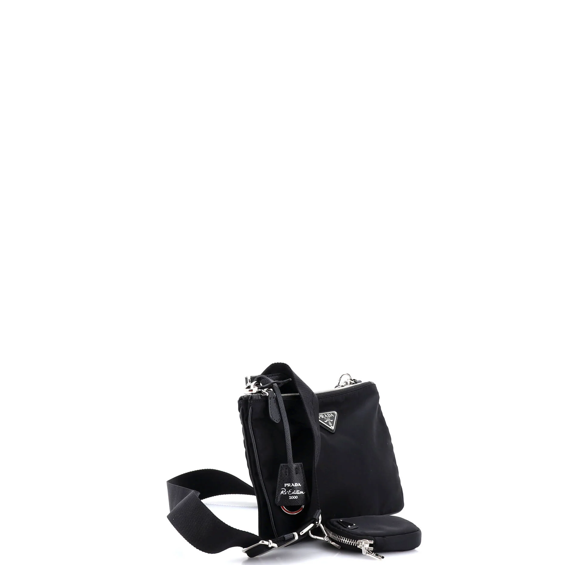 Re-Edition 2000 Double Zip Shoulder Bag Tessuto Small - Image 2