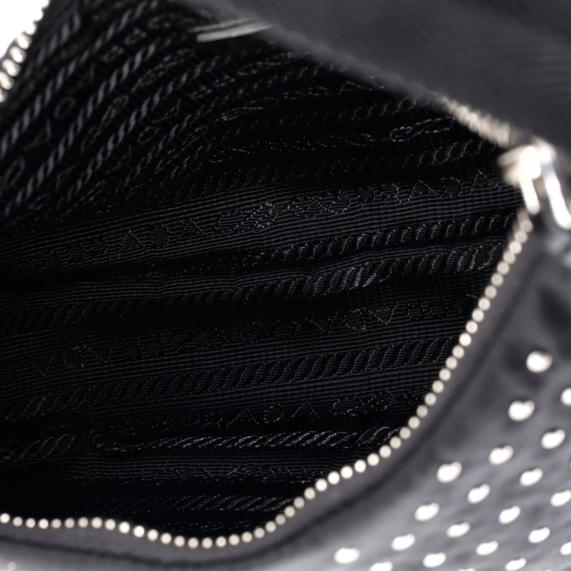 Re-Edition 2000 Hobo Studded Tessuto Mini - Image 5
