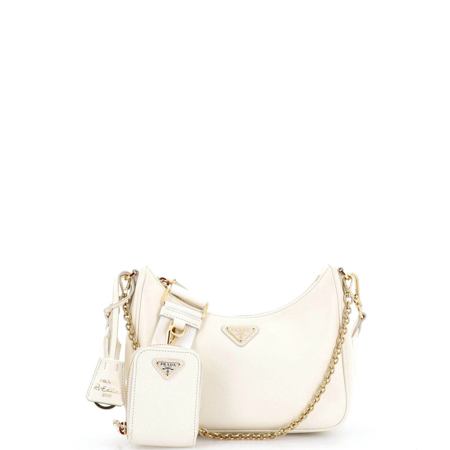 Re-Edition 2005 Shoulder Bag Saffiano Leather Small