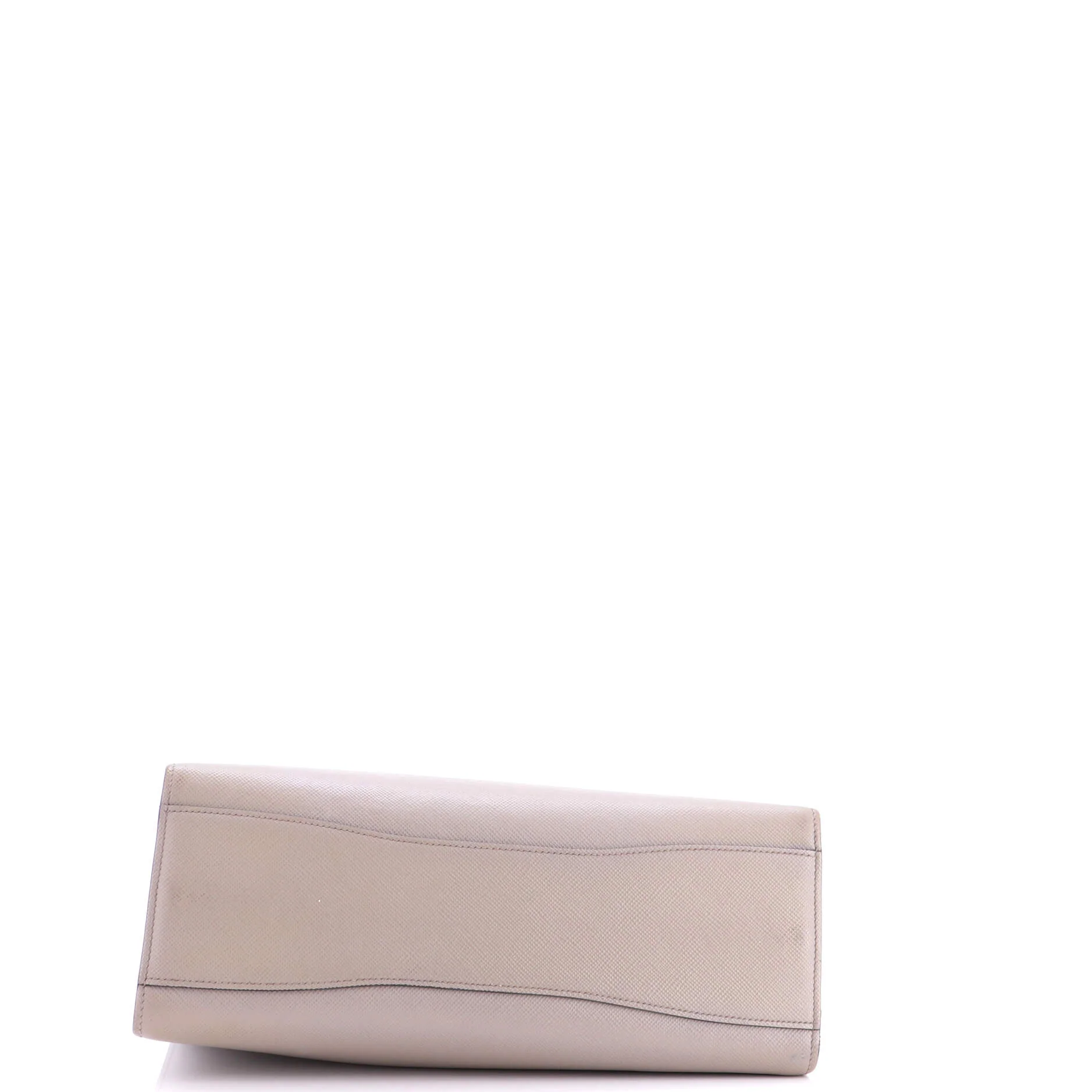 Side Pleat Tote Saffiano Leather Large - Image 4
