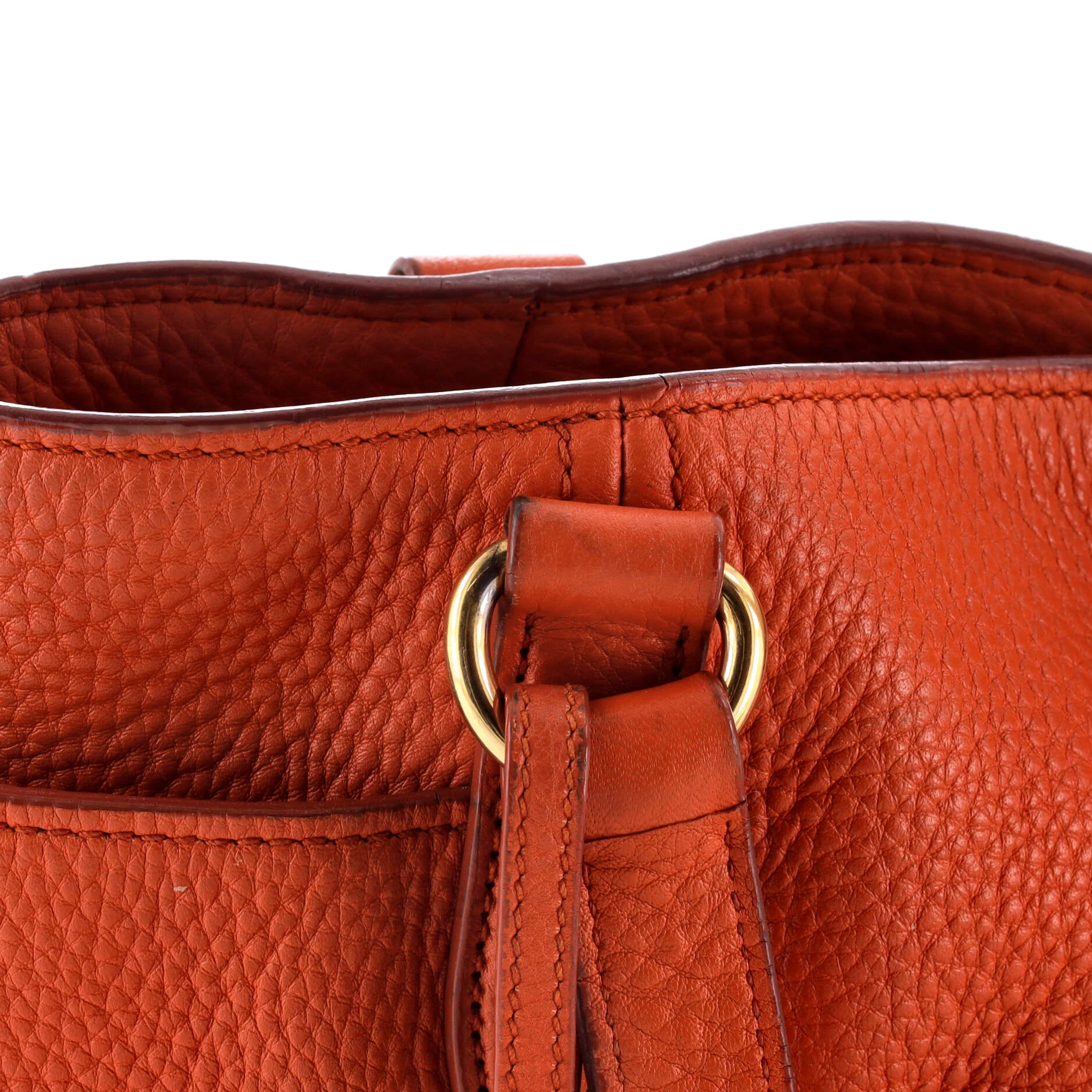 Side Pocket Convertible Tote Vitello Daino Large - Image 7
