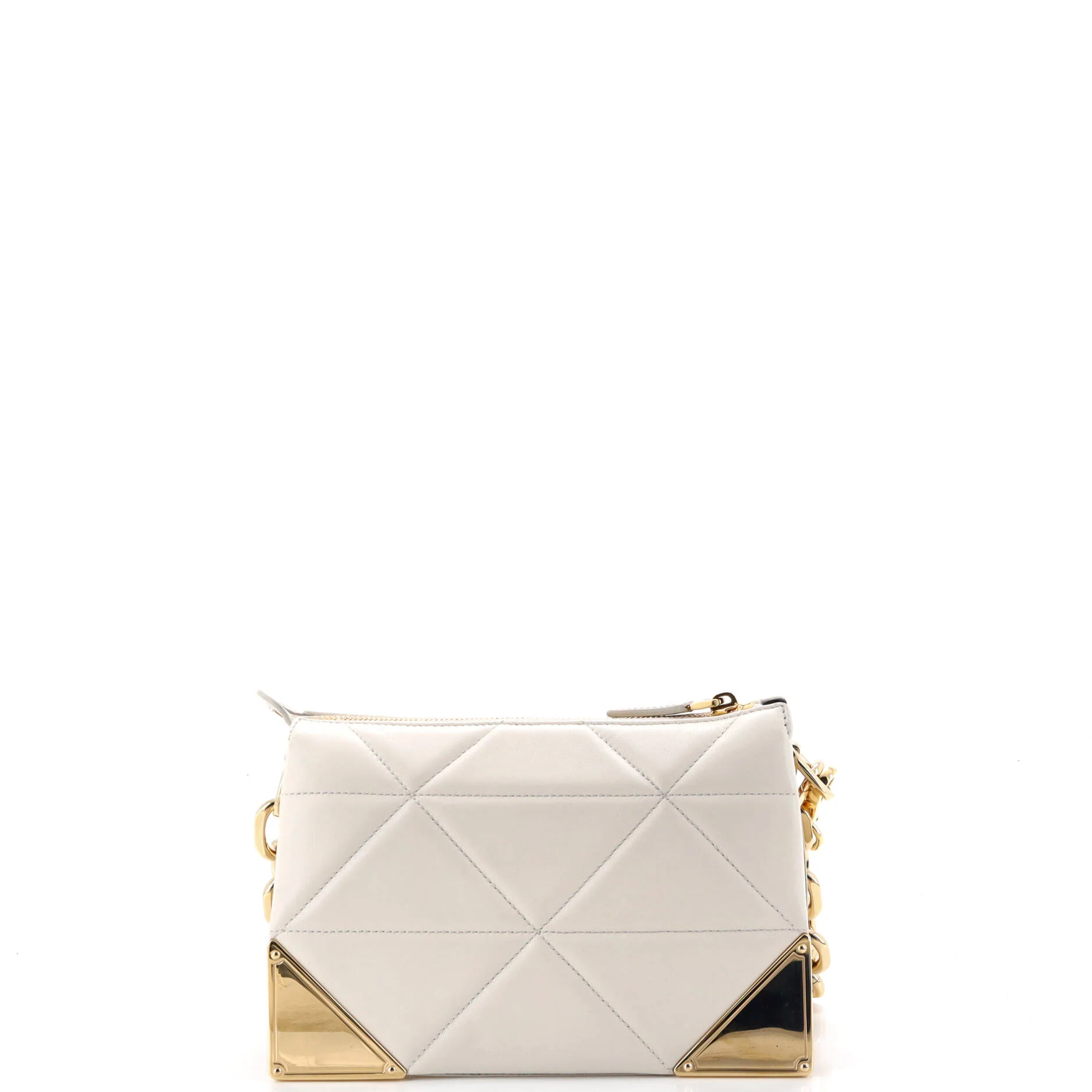Structured Logo Crossbody Bag Quilted Leather Mini - Image 3