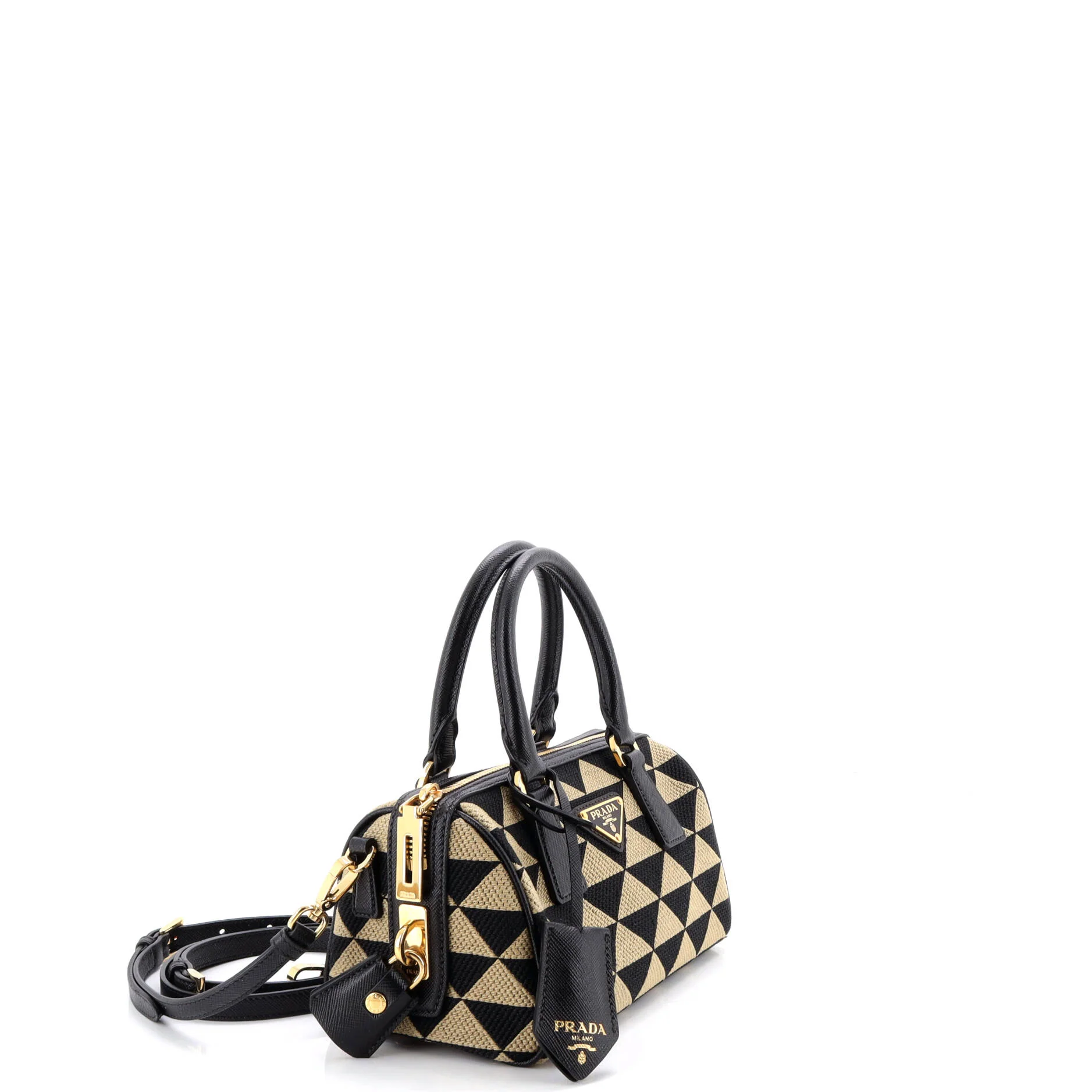 Symbole Lux Convertible Boston Bag Jacquard Small - Image 2