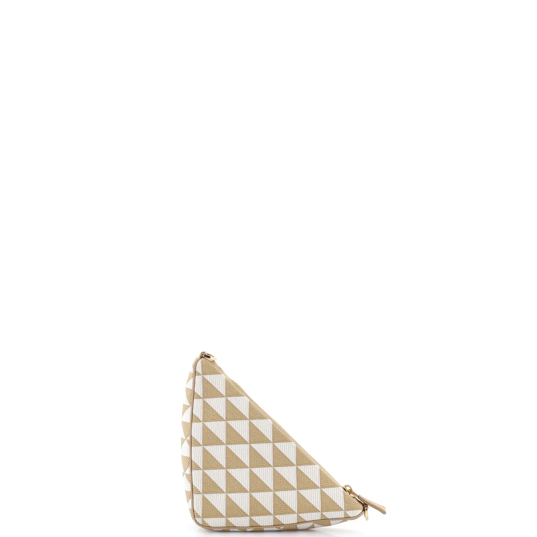 Symbole Triangle Bag Leather and Jacquard Mini - Image 3