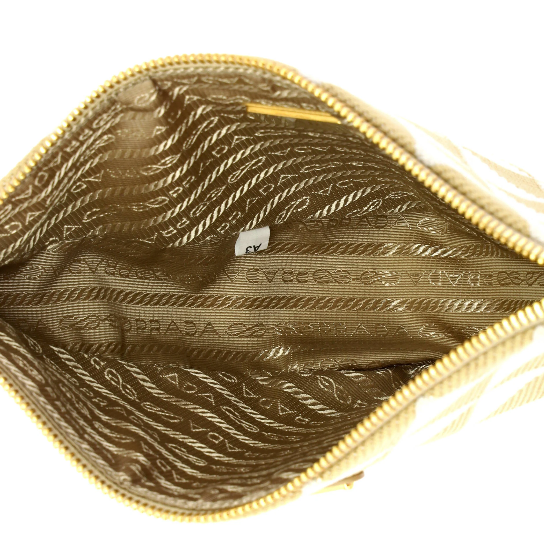 Symbole Triangle Bag Leather and Jacquard Mini - Image 5