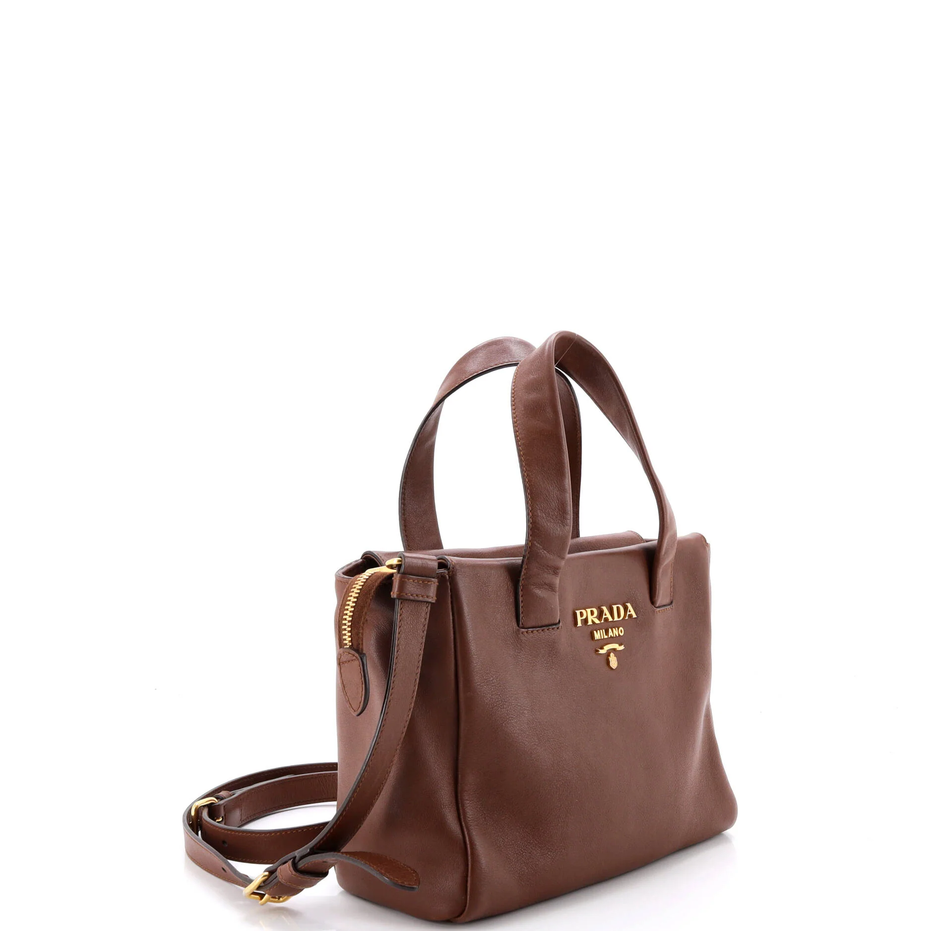 Top Handle Convertible Zip Tote Cervo Leather Mini - Image 2