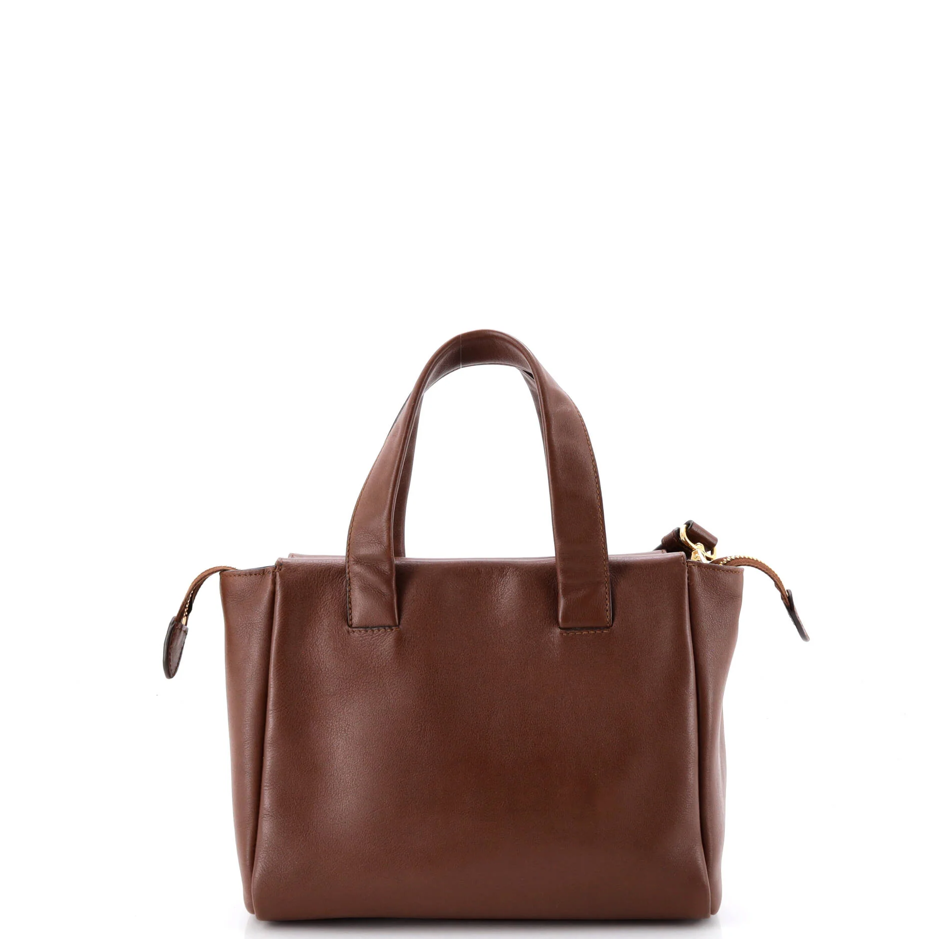 Top Handle Convertible Zip Tote Cervo Leather Mini - Image 3