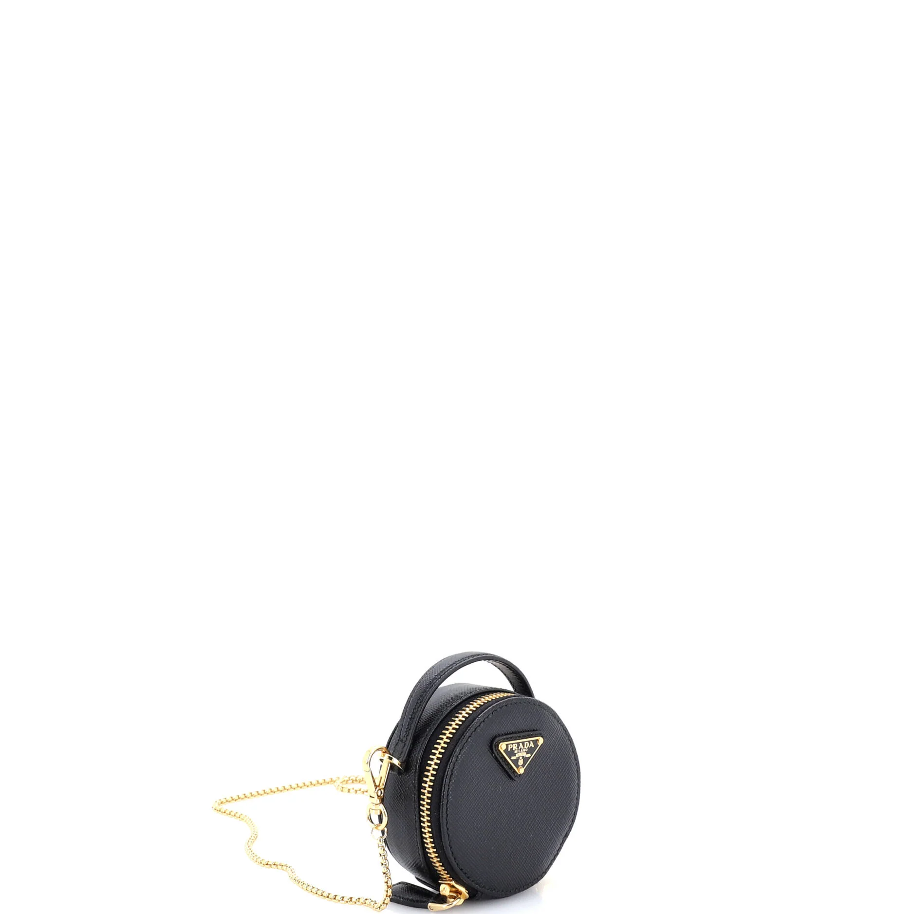 Top Handle Crossbody Pouch Saffiano Leather Mini - Image 2