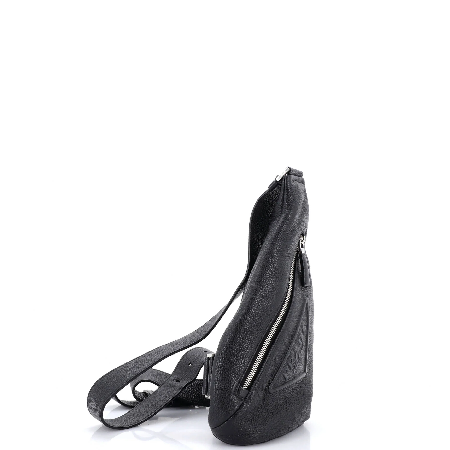 Triangle Logo Sling Bag Leather - Image 2