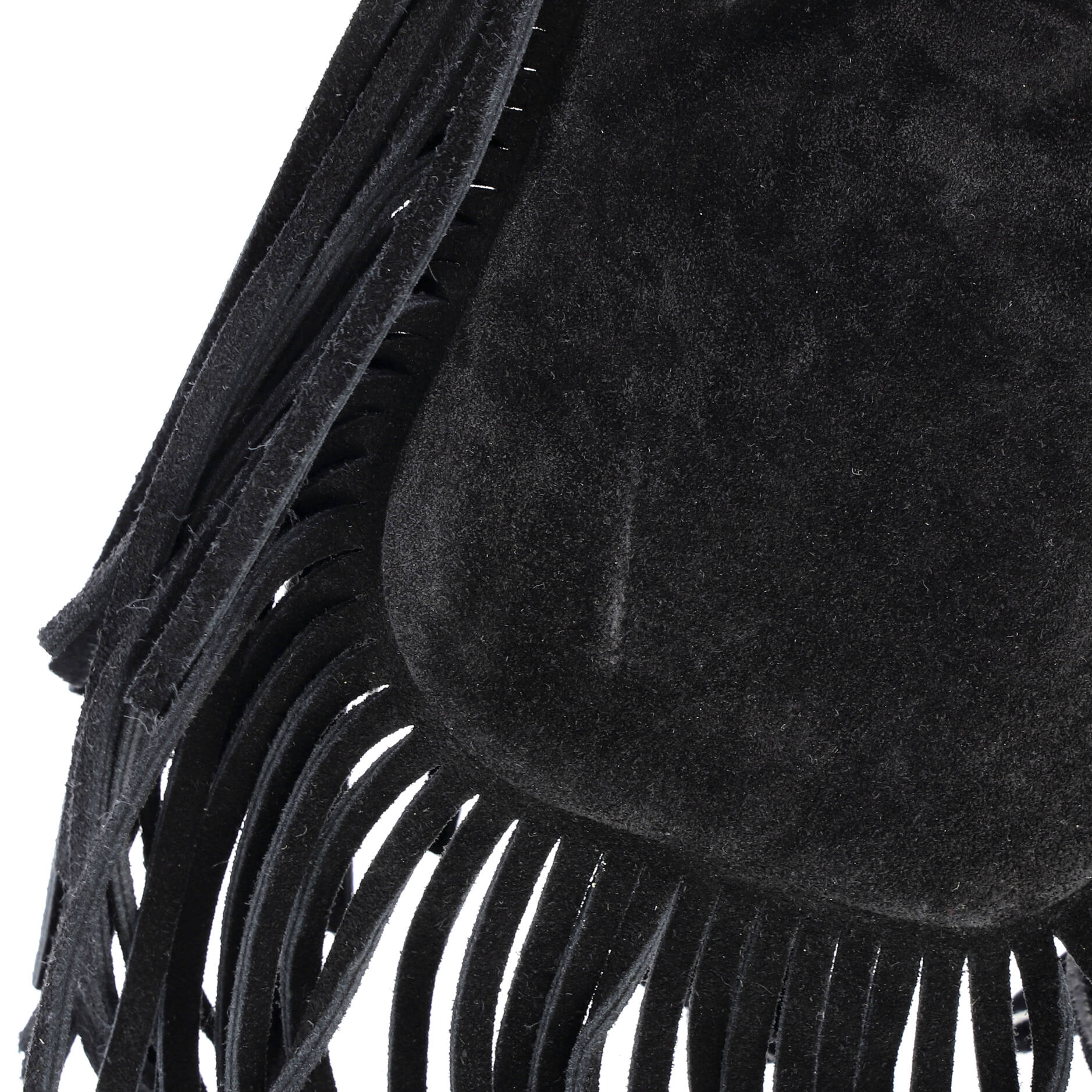 Anita Flat Fringe Crossbody Bag Suede Mini - Image 6