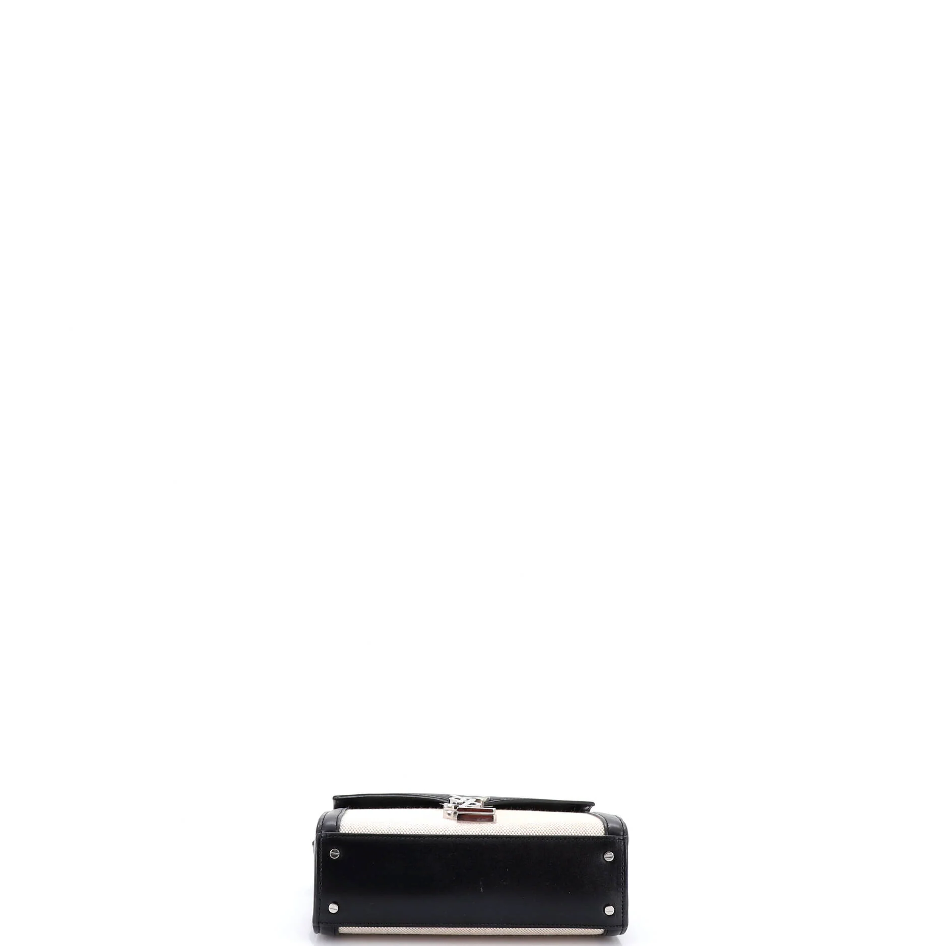 Cassandra Top Handle Bag Canvas with Leather Mini - Image 4