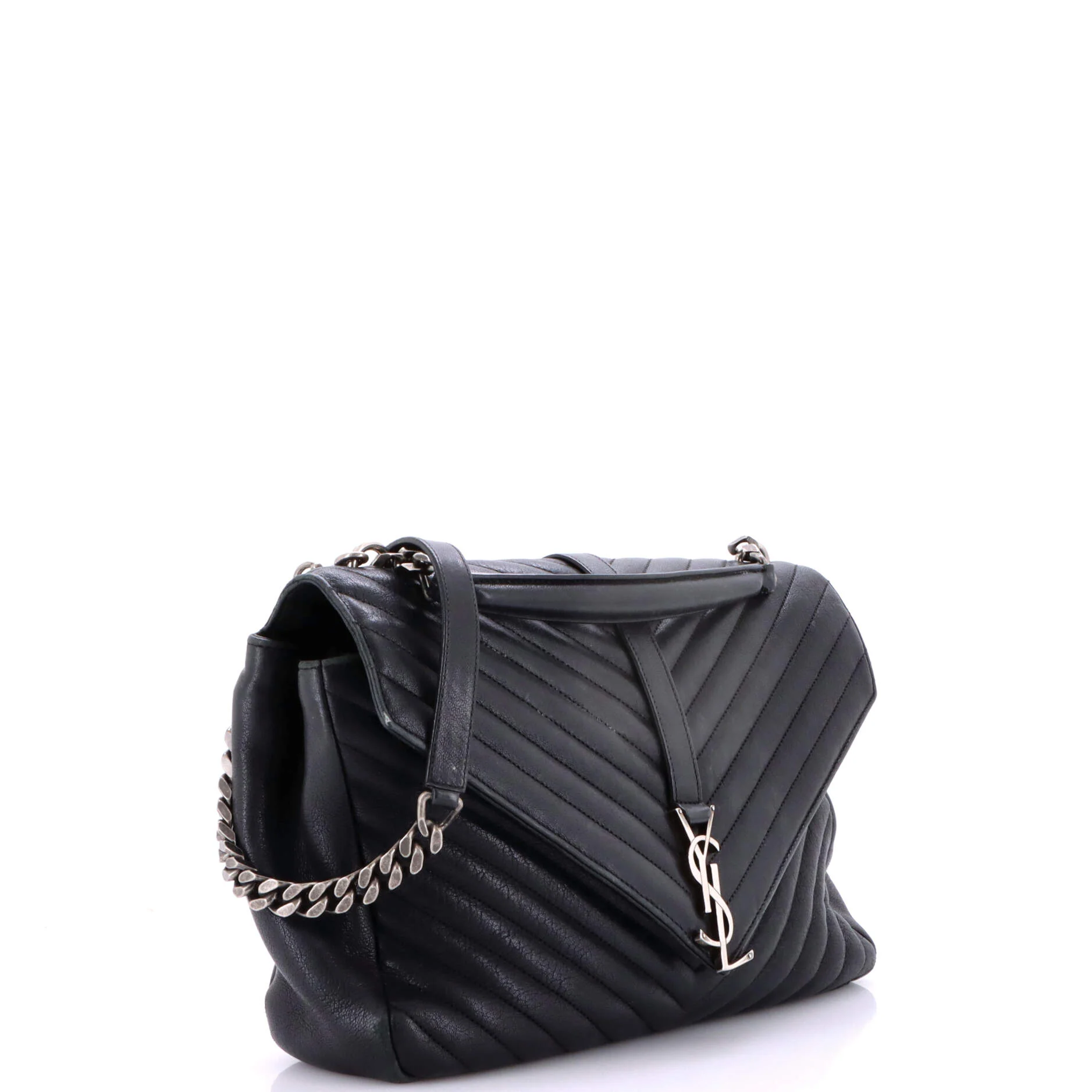 Classic Monogram College Bag Matelasse Chevron Leather Large - Image 2