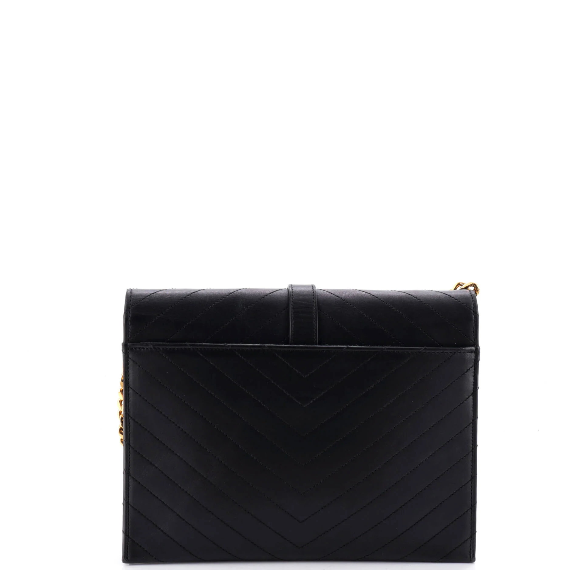 Classic Monogram Envelope Chain Bag Matelasse Chevron Leather Medium - Image 3