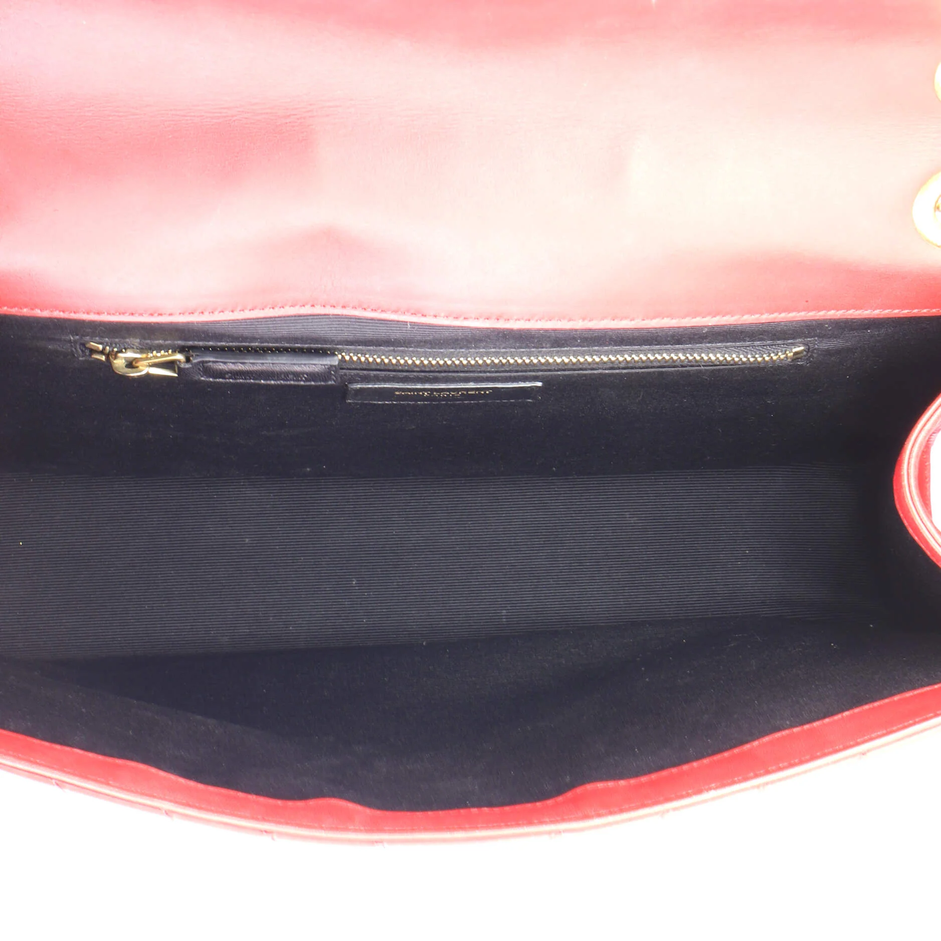 Classic Monogram Envelope Satchel Matelasse Chevron Leather Large - Image 5