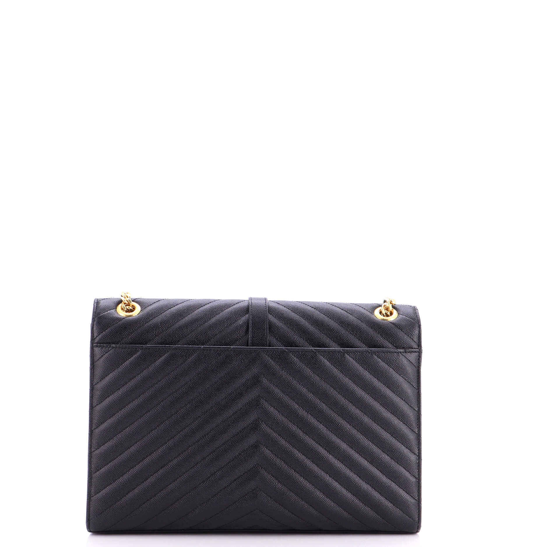 Classic Monogram Envelope Satchel Matelasse Chevron Leather Large - Image 3