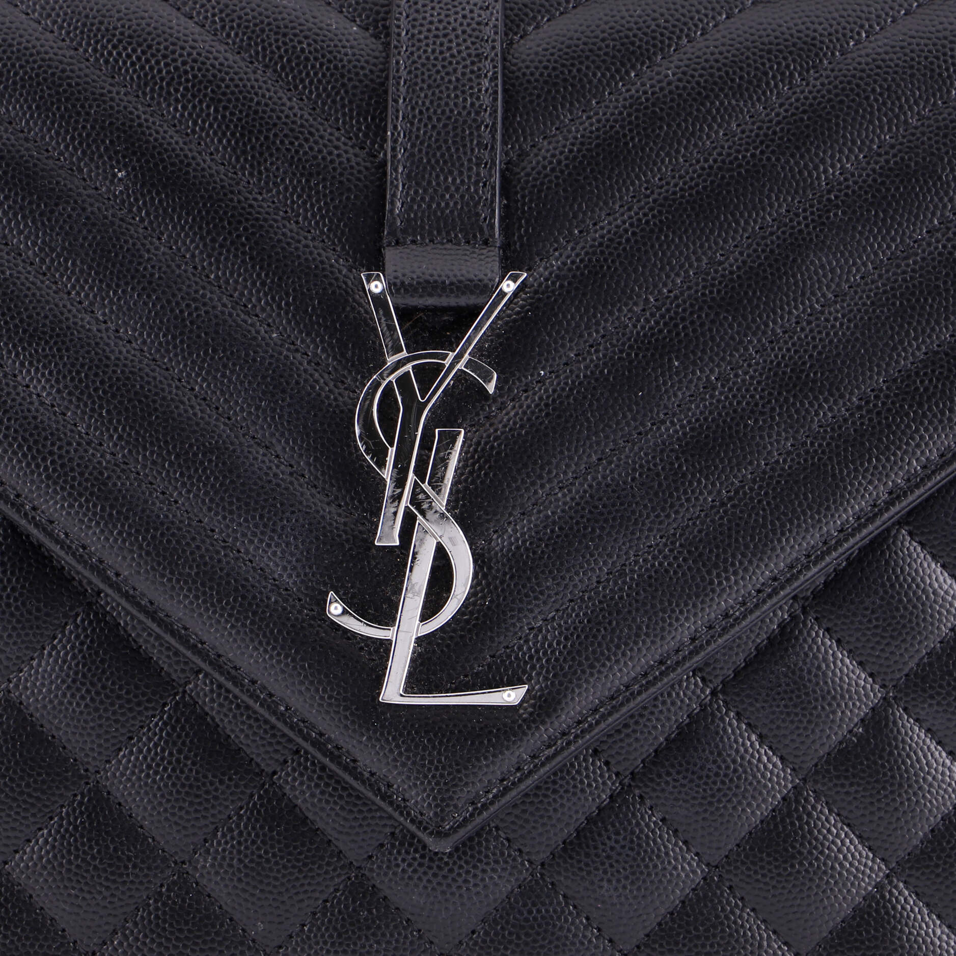 Classic Monogram Envelope Satchel Mixed Matelasse Leather Large - Image 6