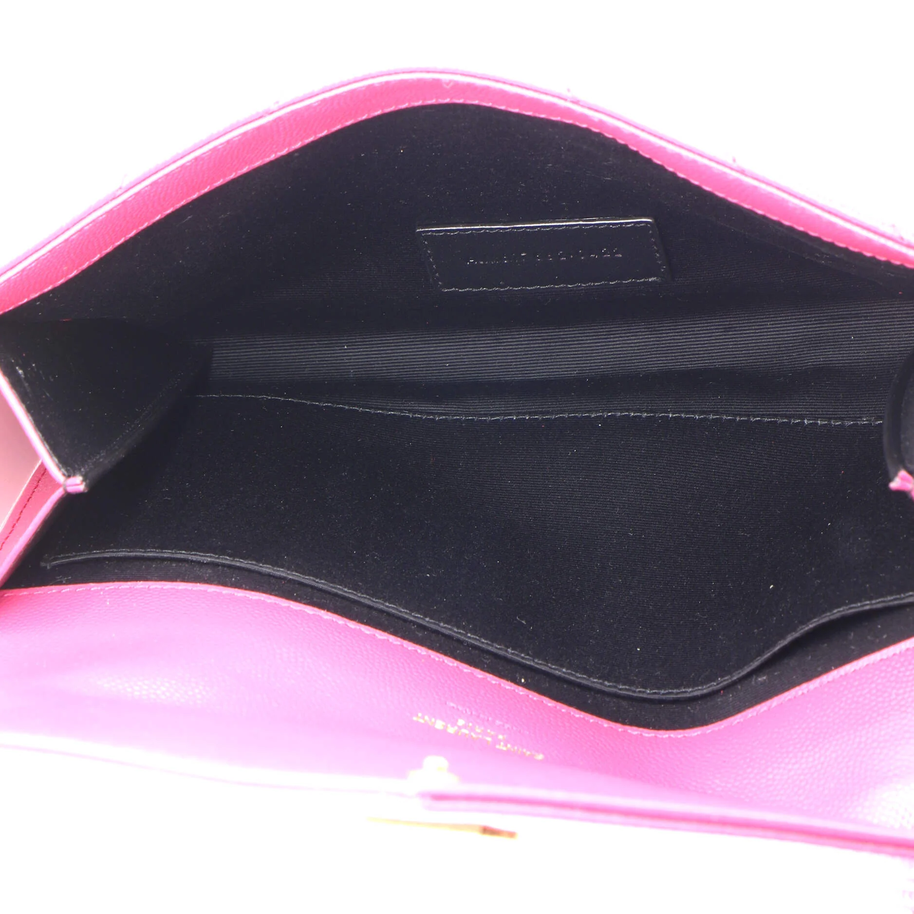 Classic Monogram Envelope Wristlet Clutch Matelasse Chevron Leather - Image 5