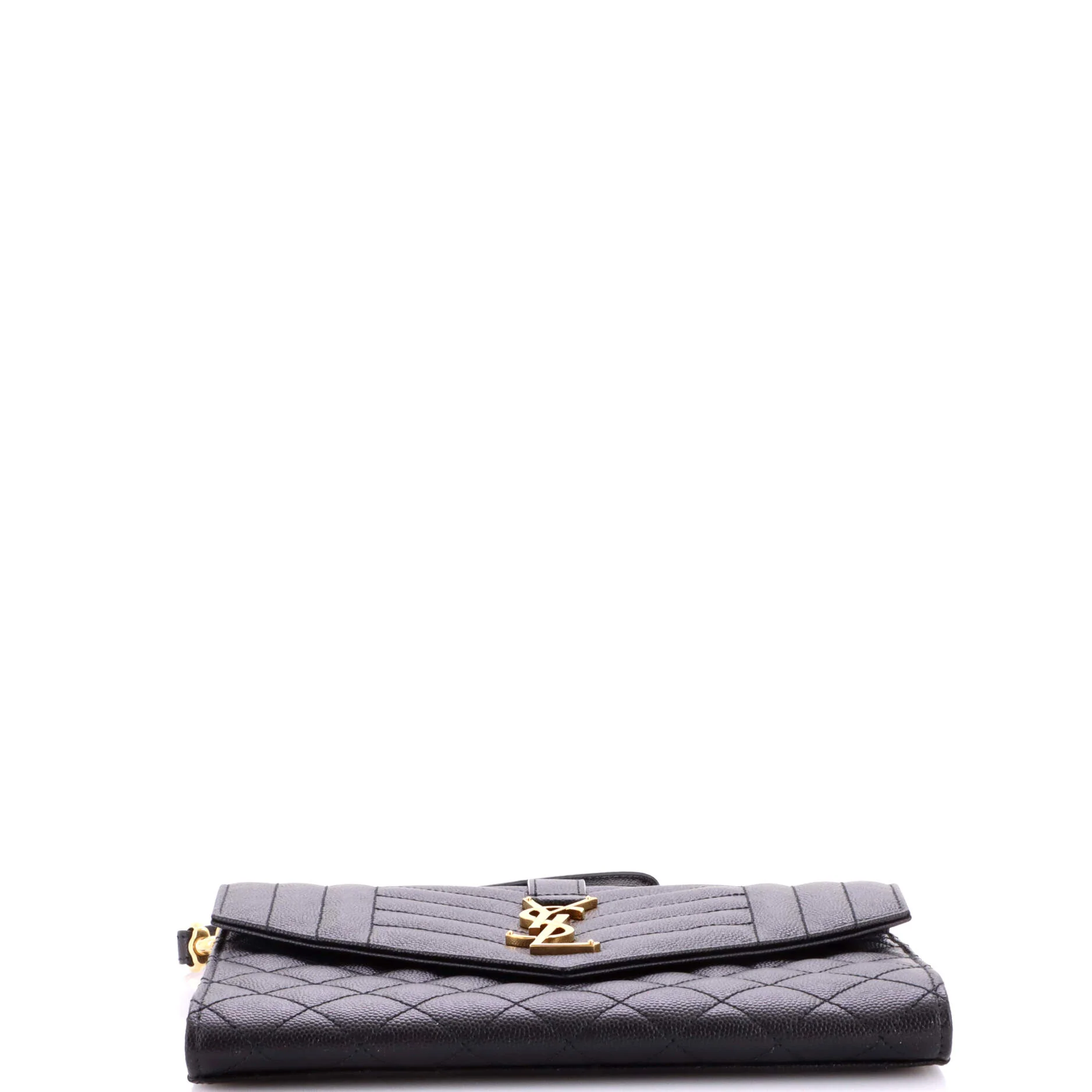 Classic Monogram Envelope Wristlet Clutch Mixed Matelasse Leather - Image 4