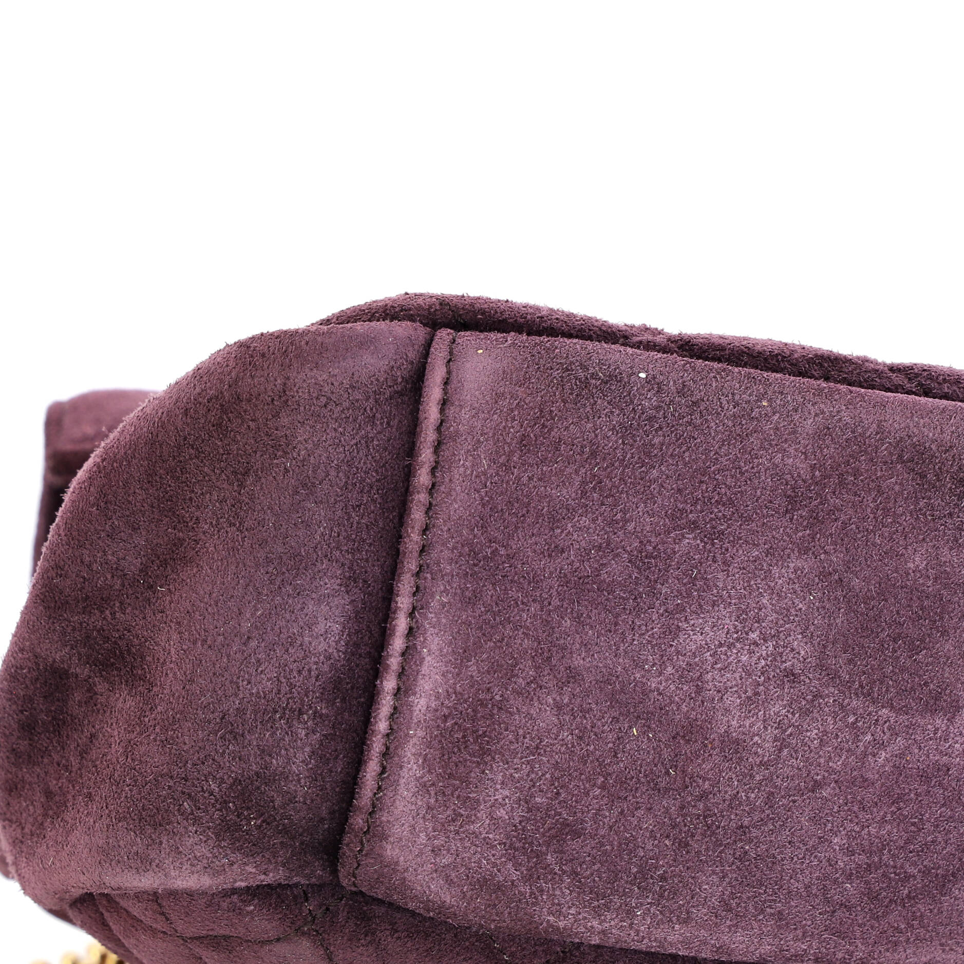 Classic Monogram Slouchy Envelope Satchel Quilted Suede Large - Image 7